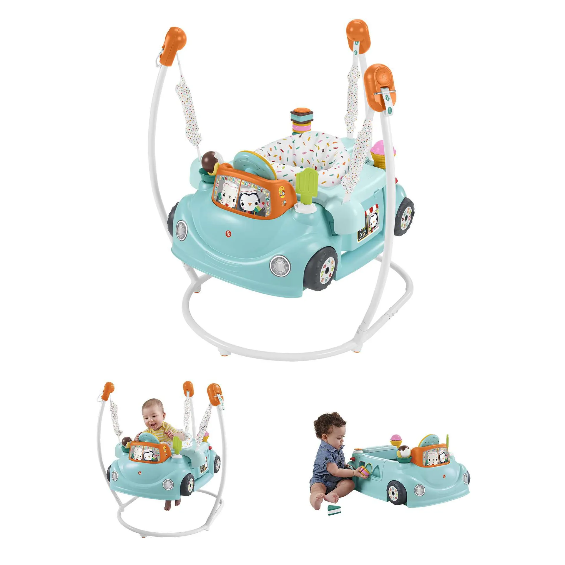 Fisher-Price 2-In-1 Sweet Ride Jumperoo Baby Activity Center For Infants And Toddlers