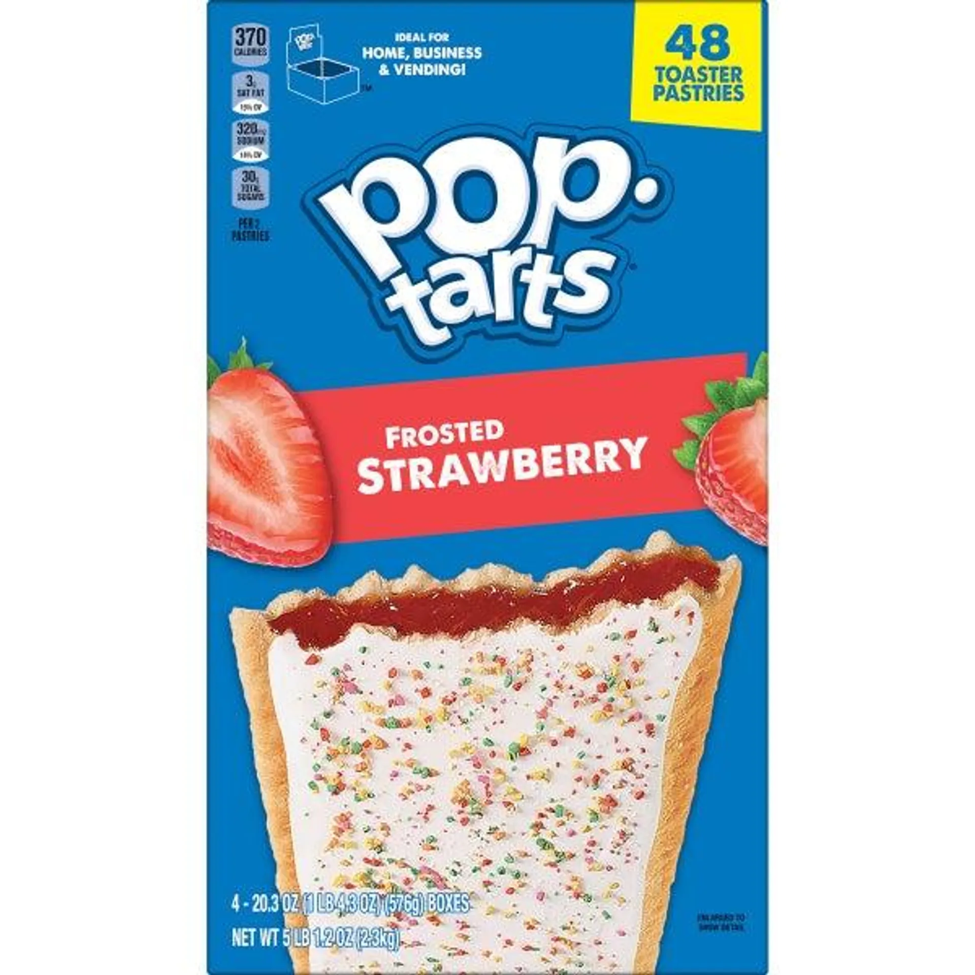 Kellogg’s Pop-Tarts, Frosted Strawberry, 48-count