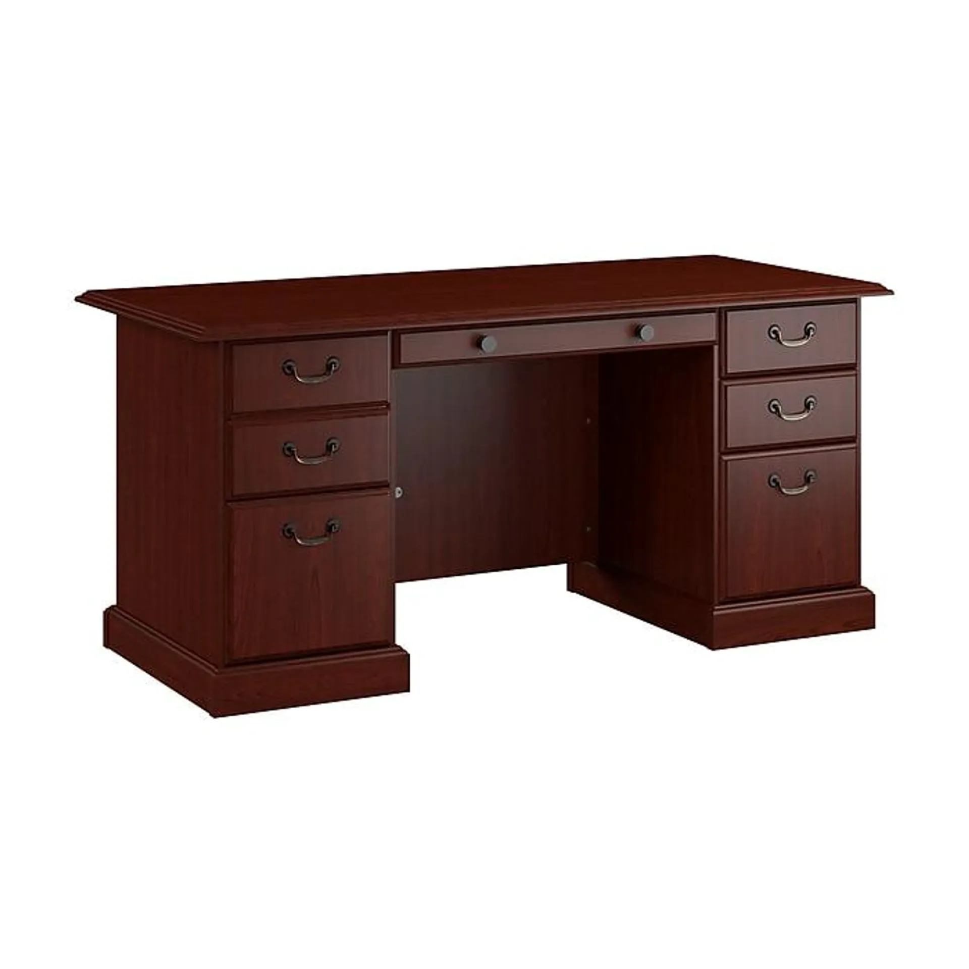 Bush Business Furniture 66"W Arlington Executive Desk with Drawers,