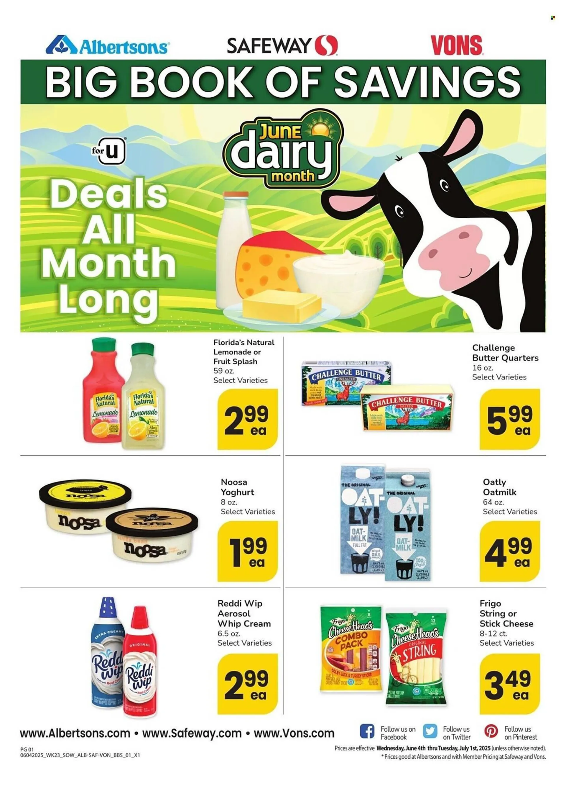 Weekly ad Albertsons Weekly Ad from June 4 to July 1 2025 - Page 1