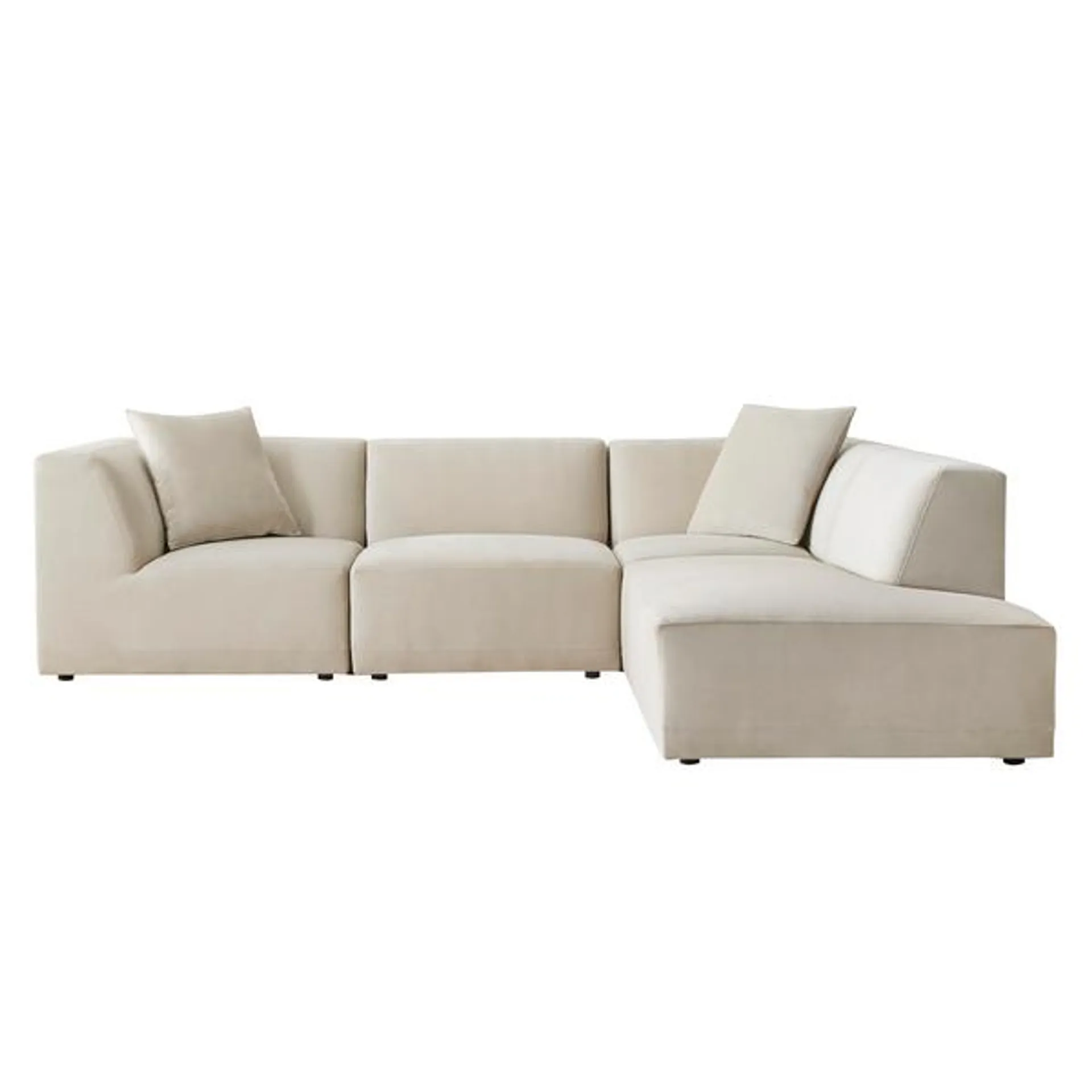 Fiona Bumper Chaise Sectional - 4 PC