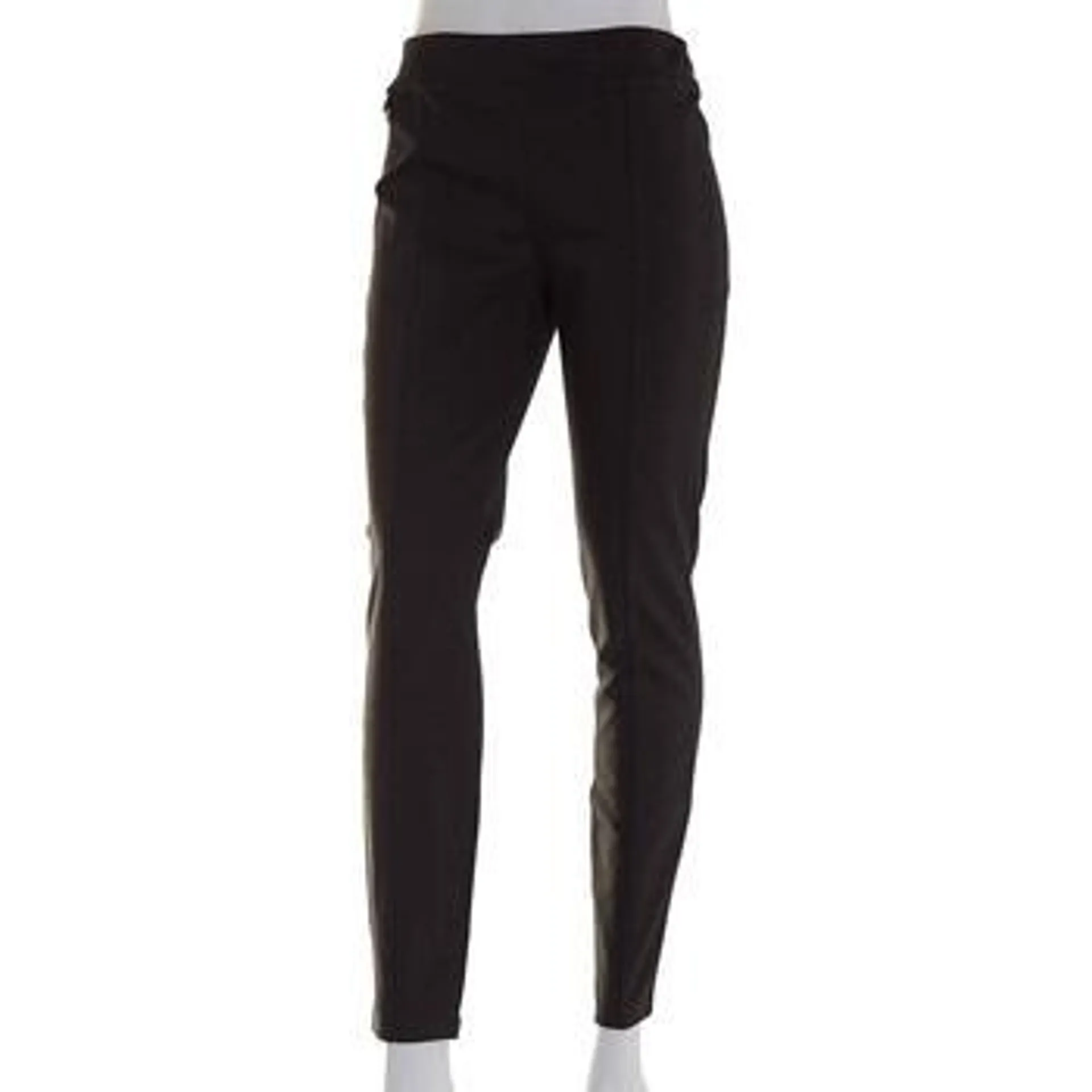 Womens Zac & Rachel Solid Compression Pull On Pants