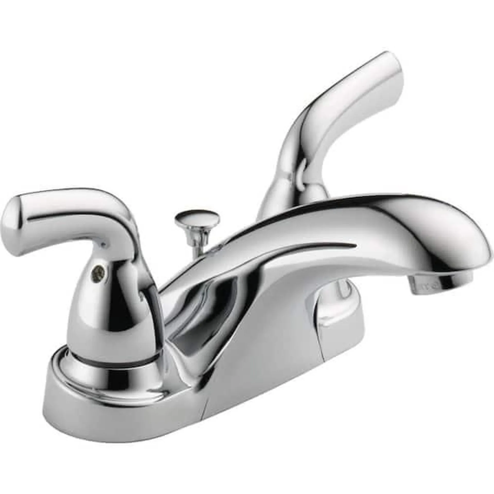 Foundations 4 in. Centerset 2-Handle Bathroom Faucet in Chrome