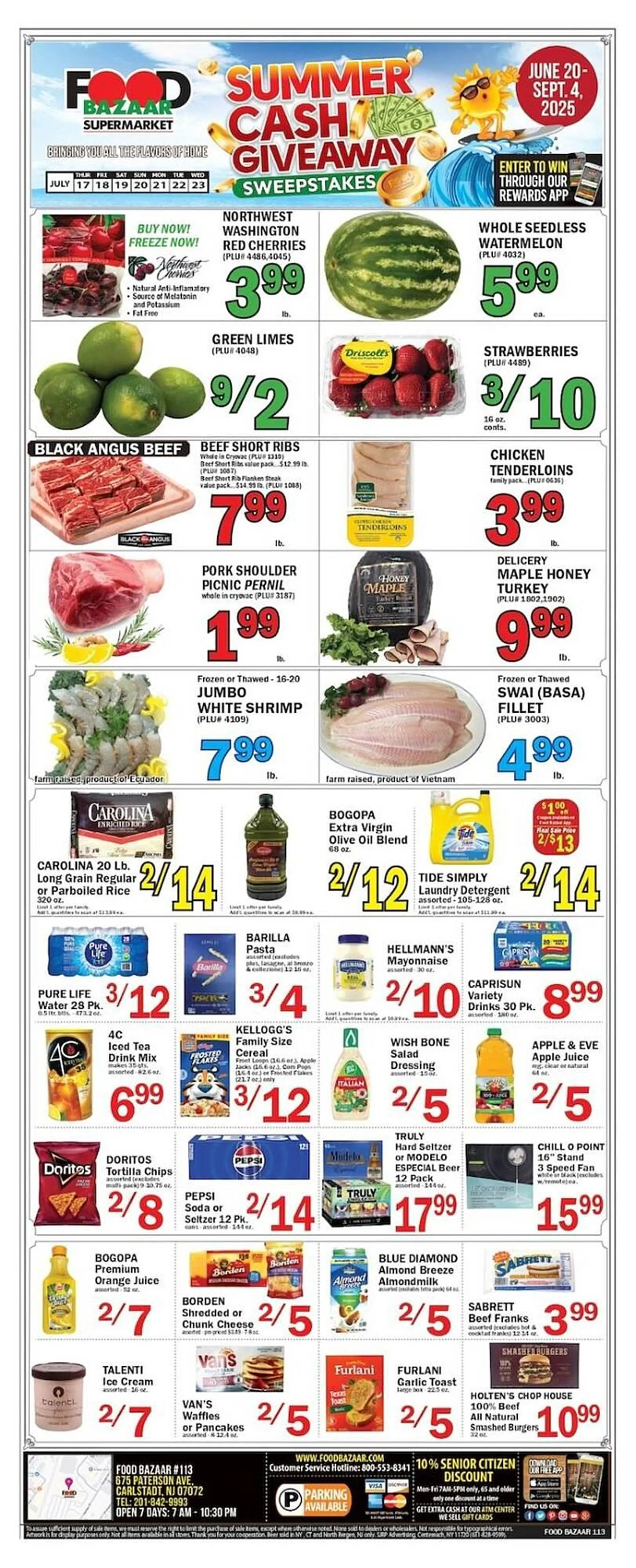 Weekly ad Food Bazaar Weekly Ad from July 17 to July 23 2025 - Page 1