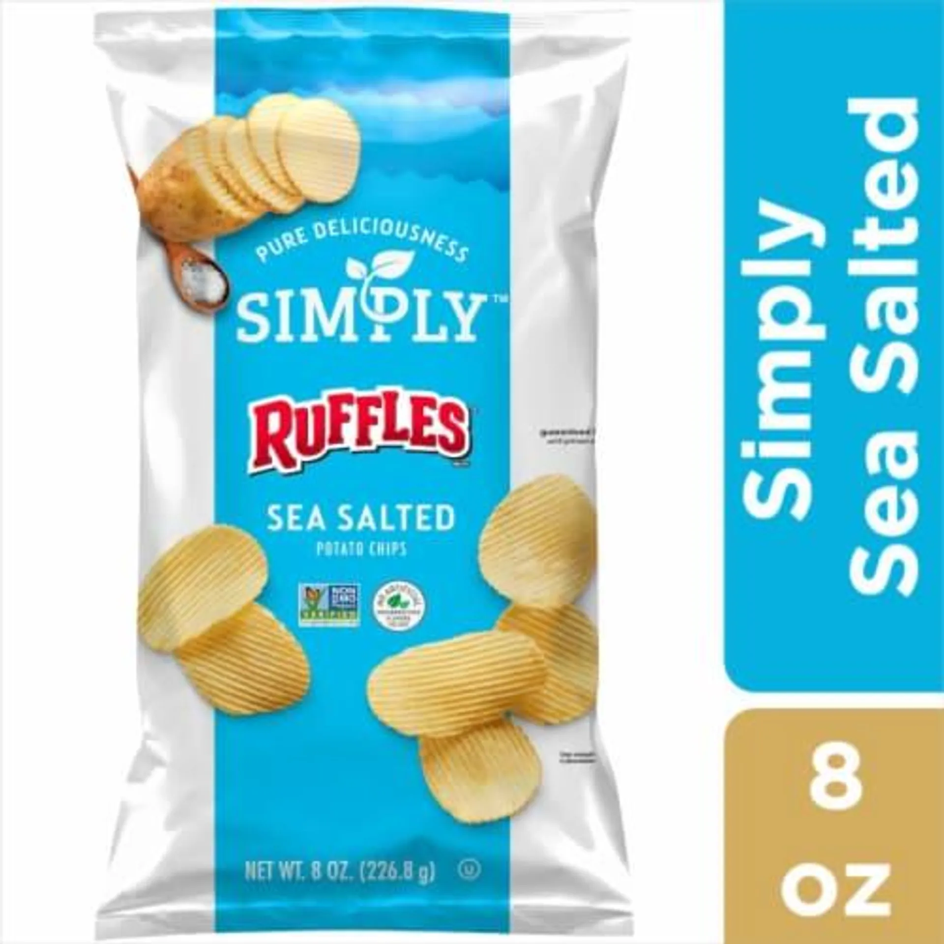 Ruffles® Simply Sea Salted Potato Chips