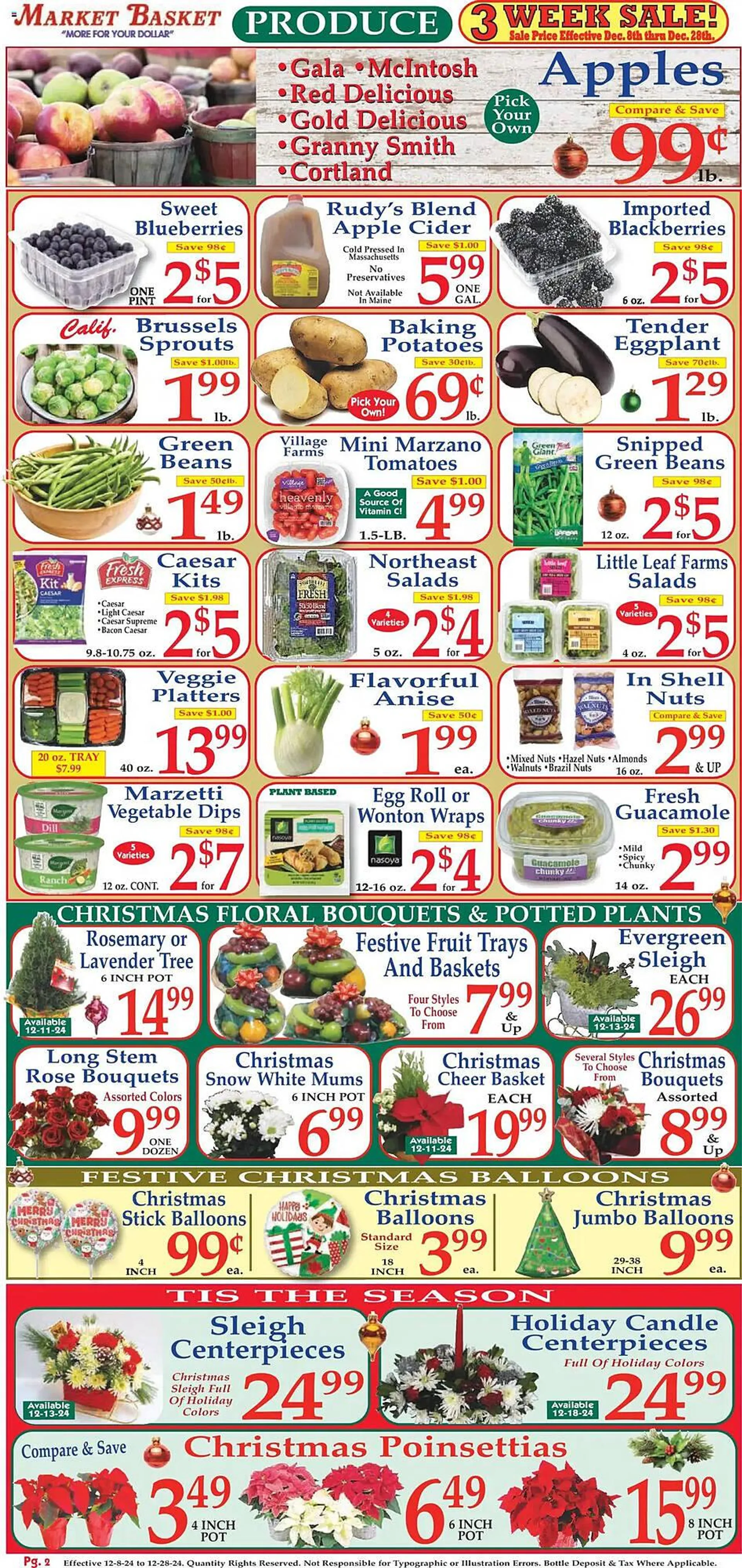 Weekly ad Market Basket Weekly Ad from December 8 to December 28 2024 - Page 2