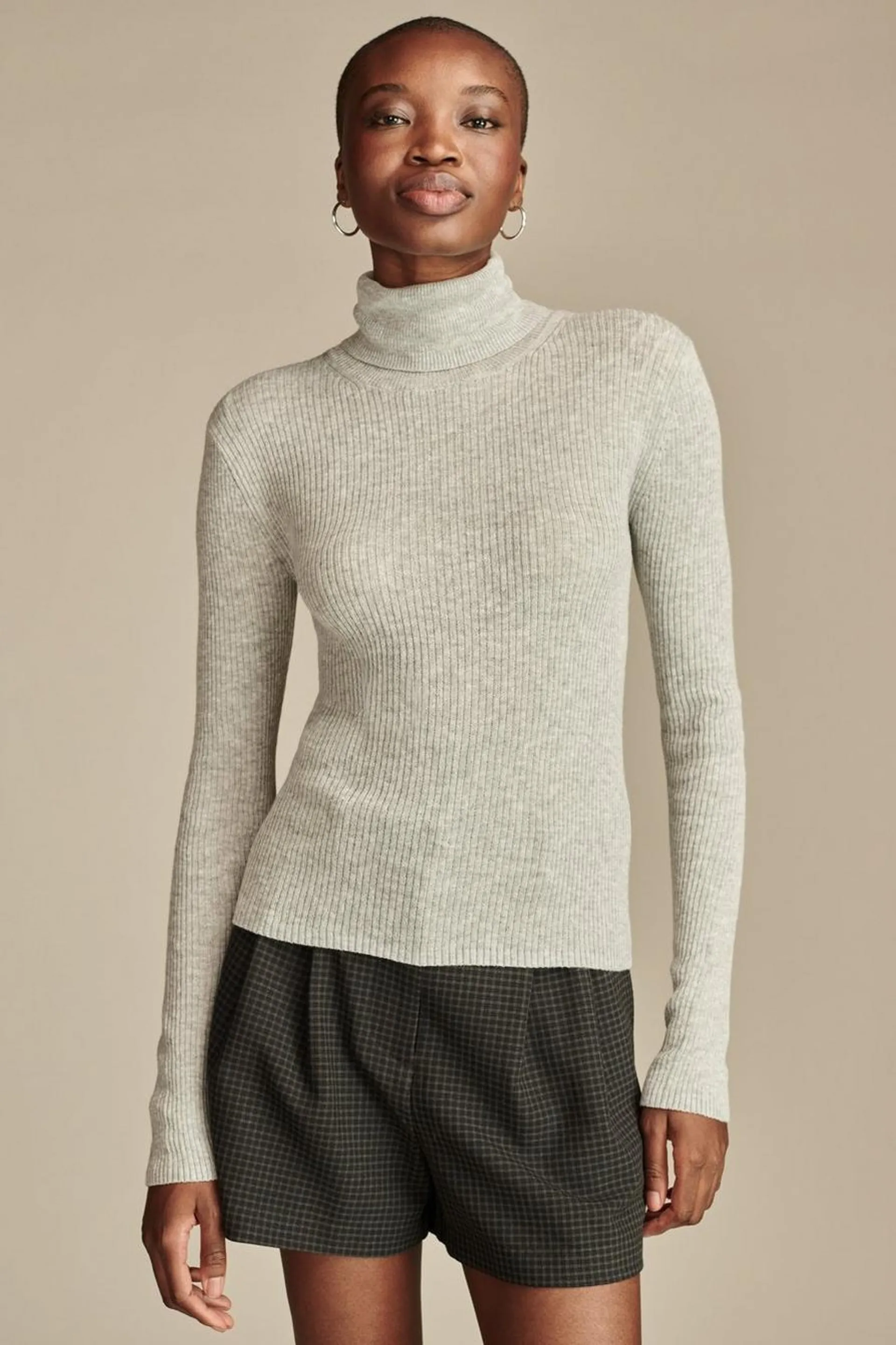 ribbed turtleneck