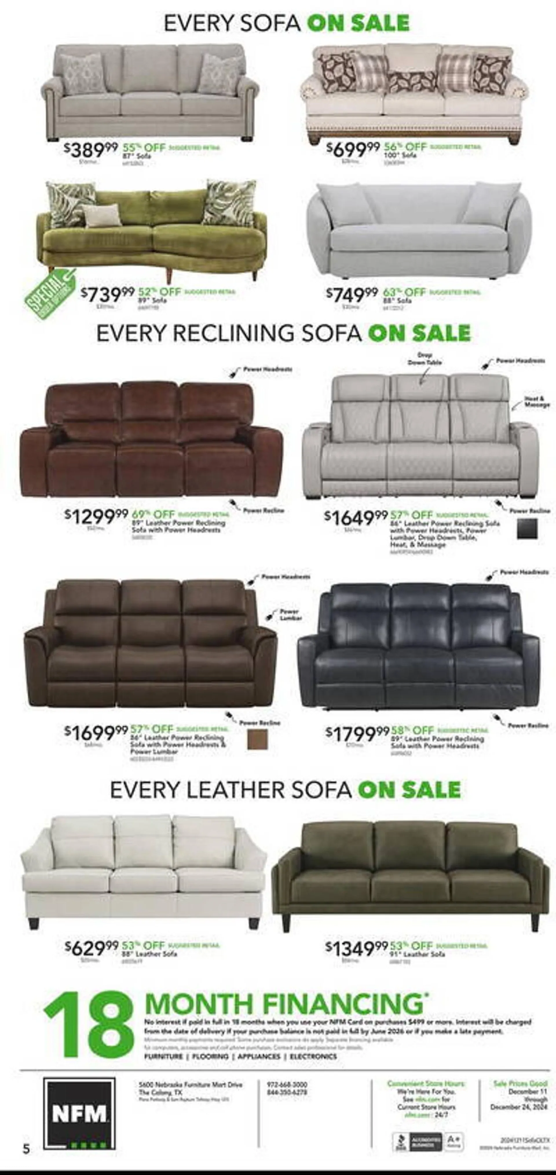 Weekly ad Nebraska Furniture Mart Weekly Ad from December 11 to December 24 2024 - Page 5