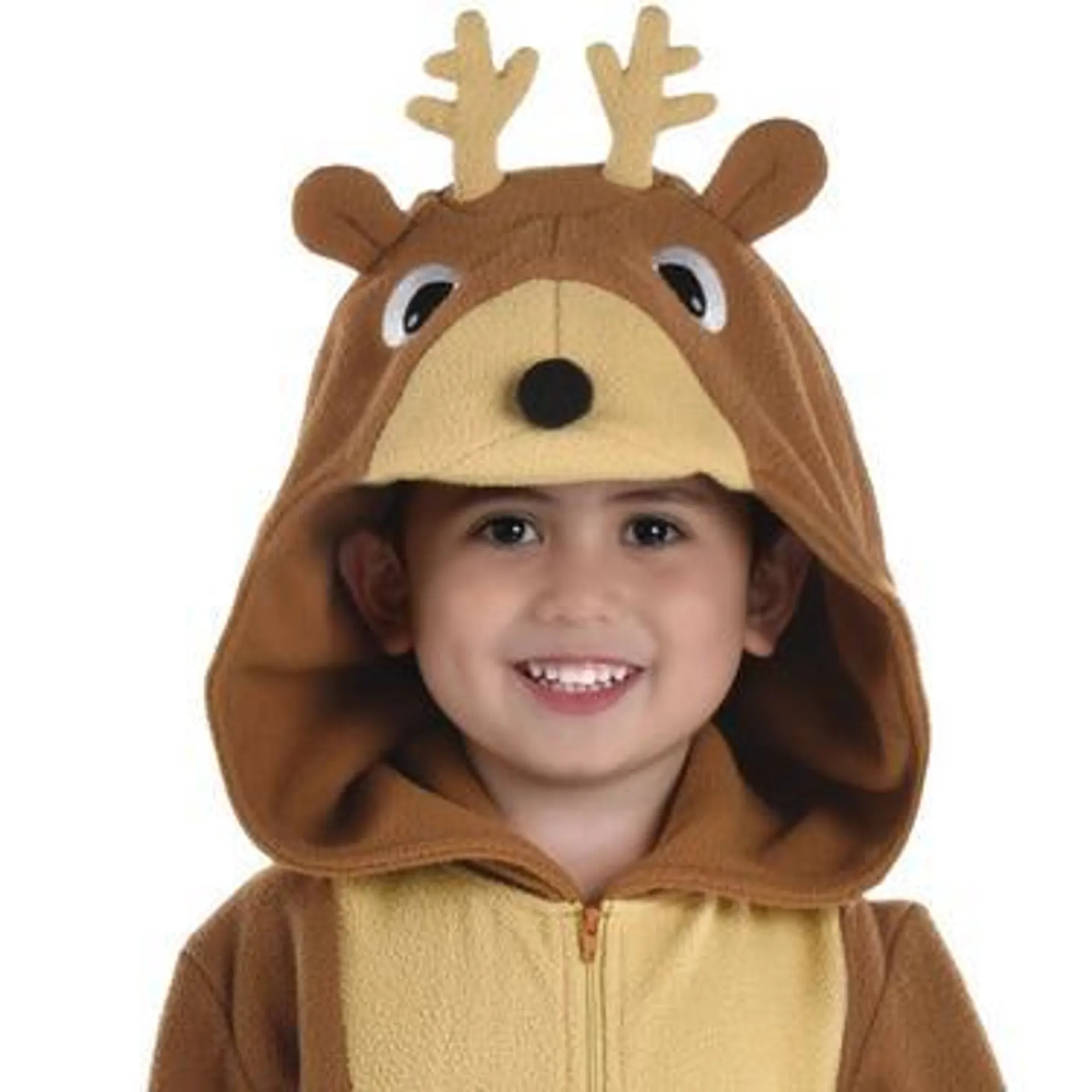 Kids' Reindeer One Piece Zipster Costume