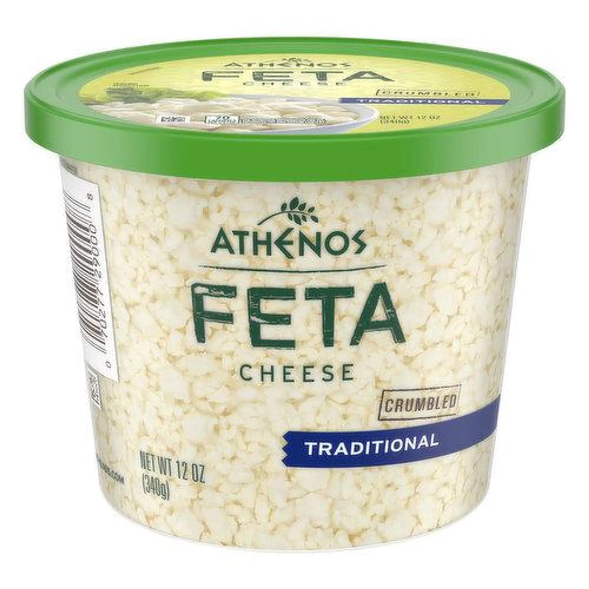 Athenos Traditional Crumbled Feta Cheese, 340 Gram