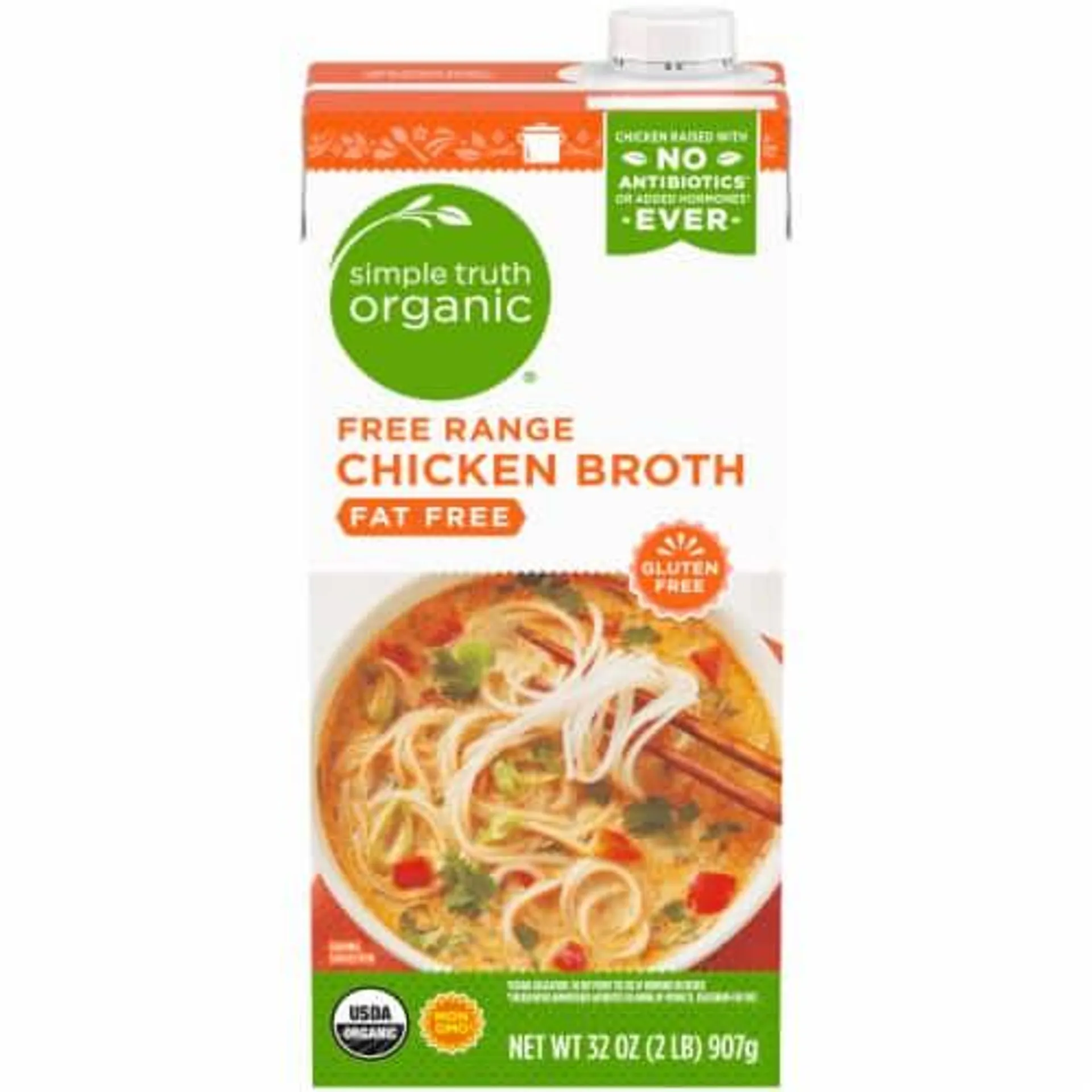 Simple Truth Organic® Fat Free Free Range Chicken Broth