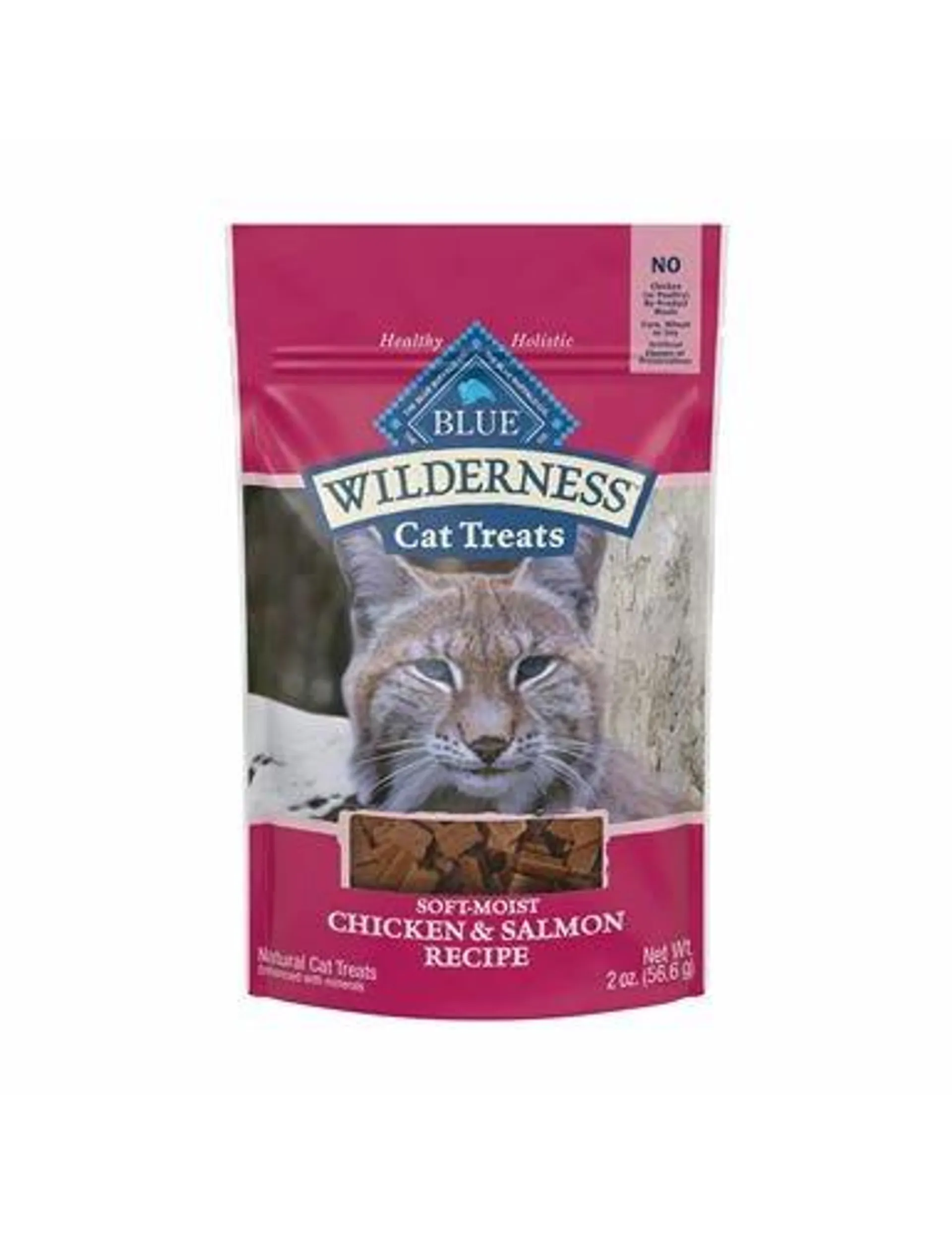 Blue Buffalo Wilderness Grain Free Soft-Moist Chicken & Salmon Cat Treats, 2 Ounces