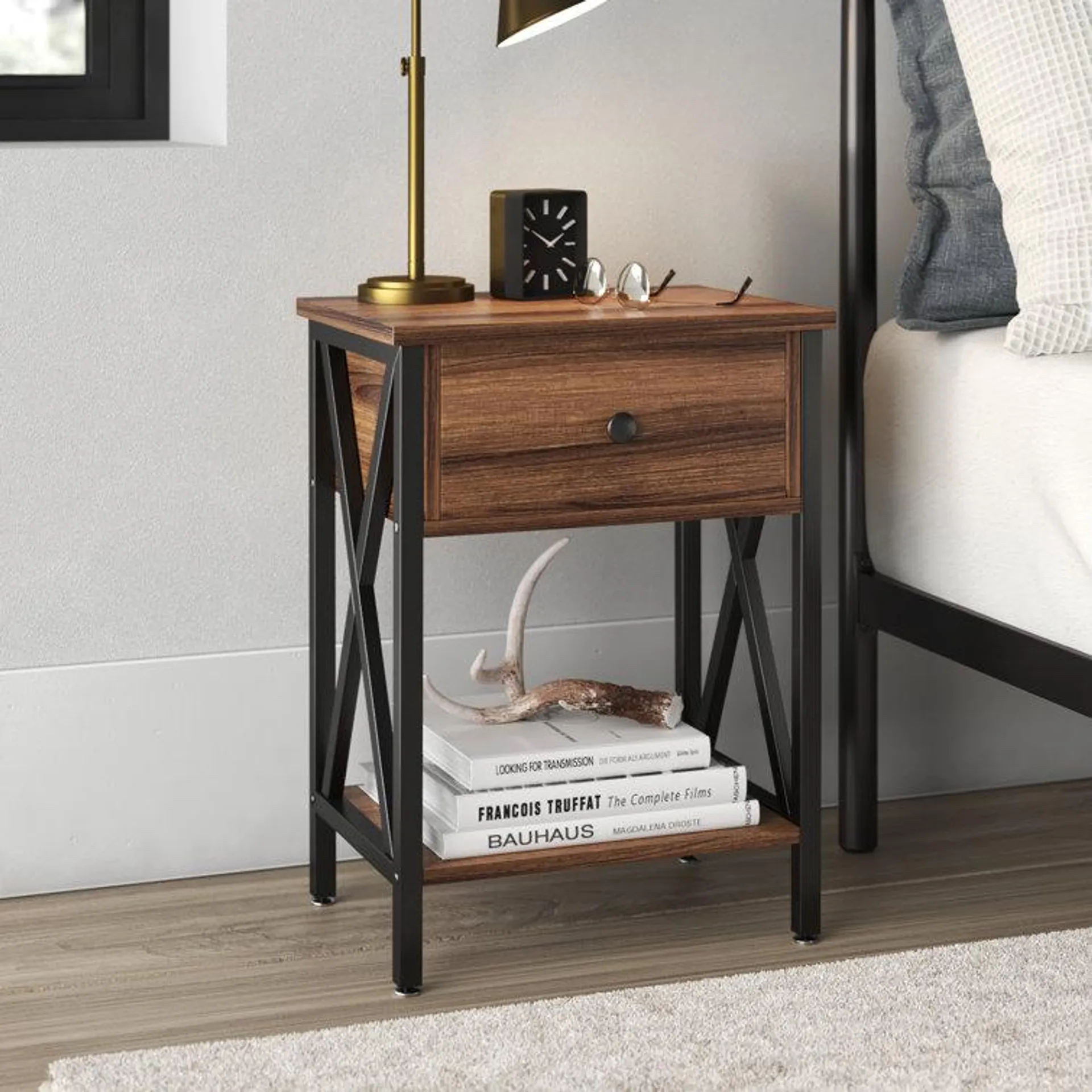 Kempst Metal Nightstand (Set of 2)