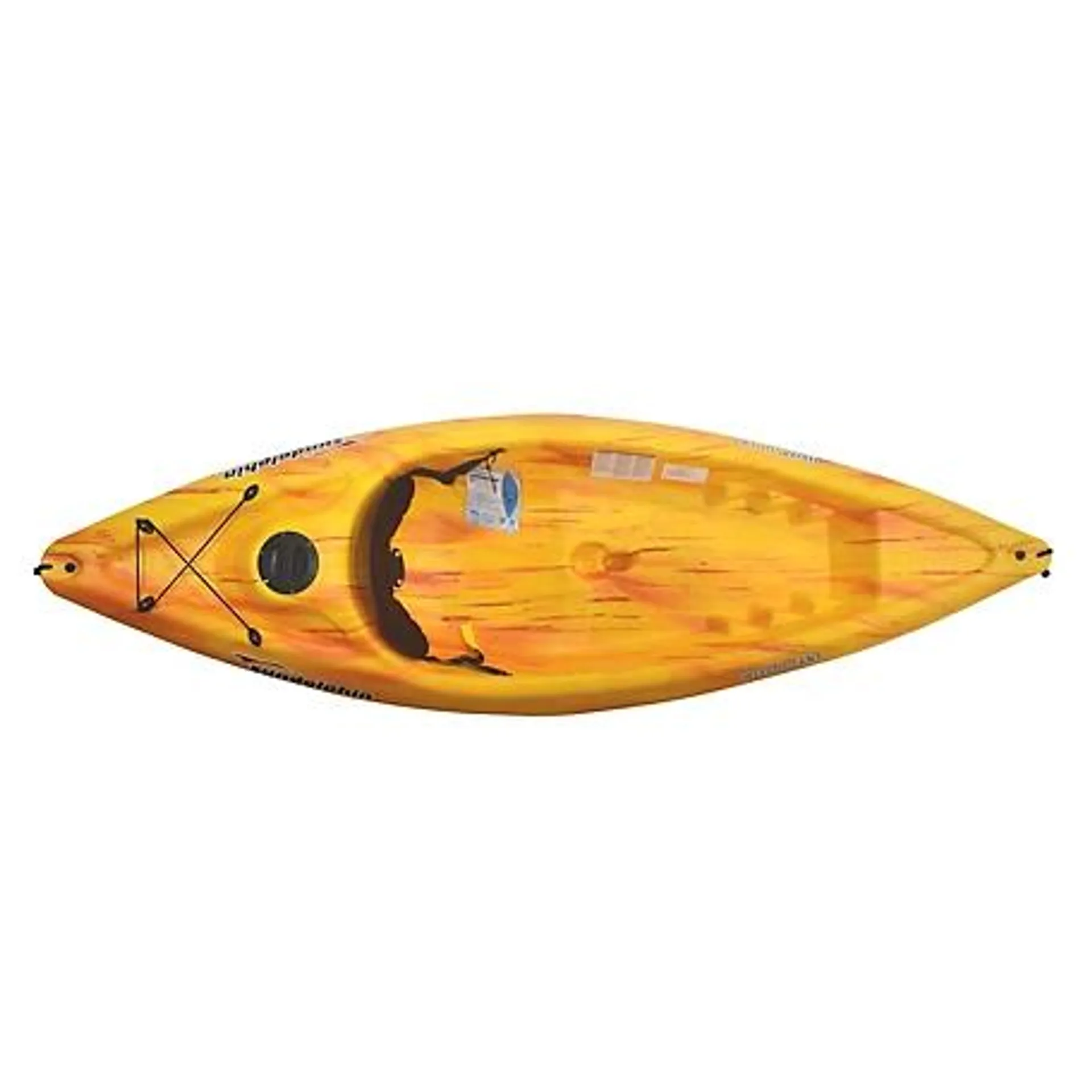 Sun Dolphin 8 ft. Bali SS Sit-on-Top Kayak with Paddle, Peach Berry