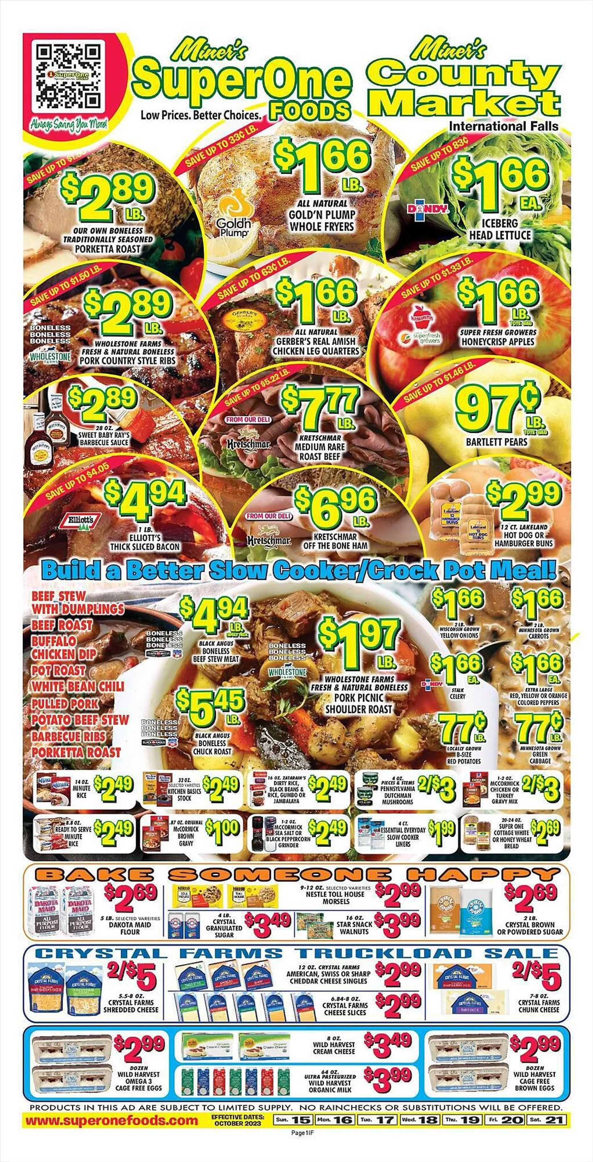 Miners County Market Weekly Ad - 1
