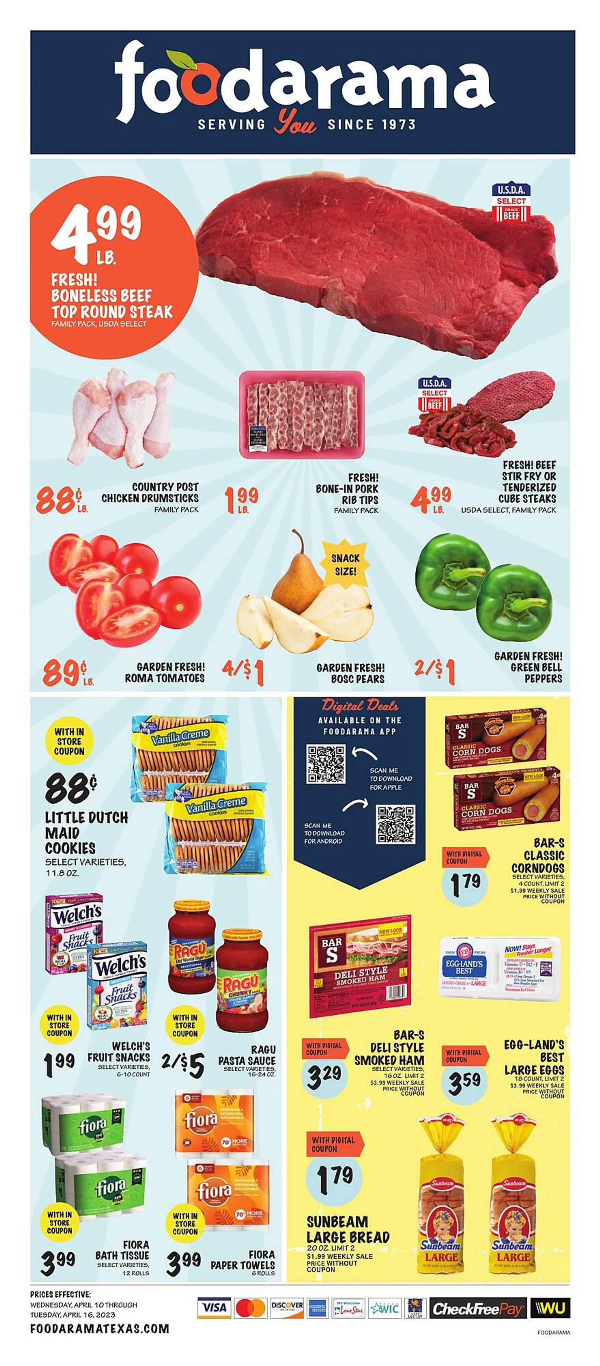 Weekly ad Foodarama Weekly Ad from April 10 to April 16 2024 - Page 1