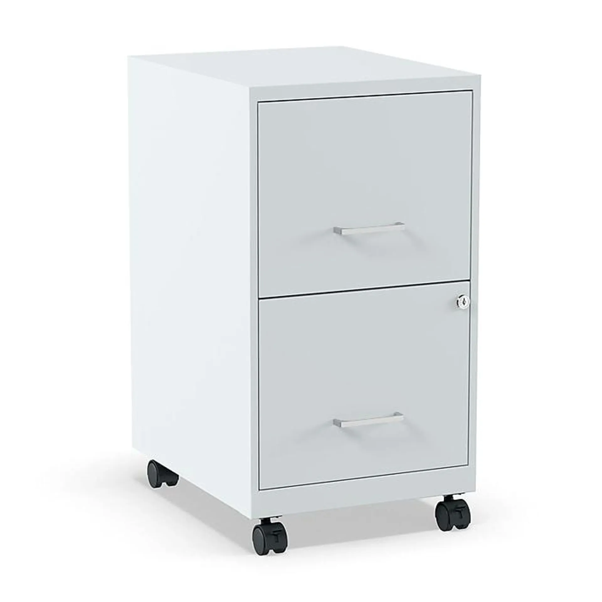 Staples 2-Drawer Mobile Vertical File Cabinet,