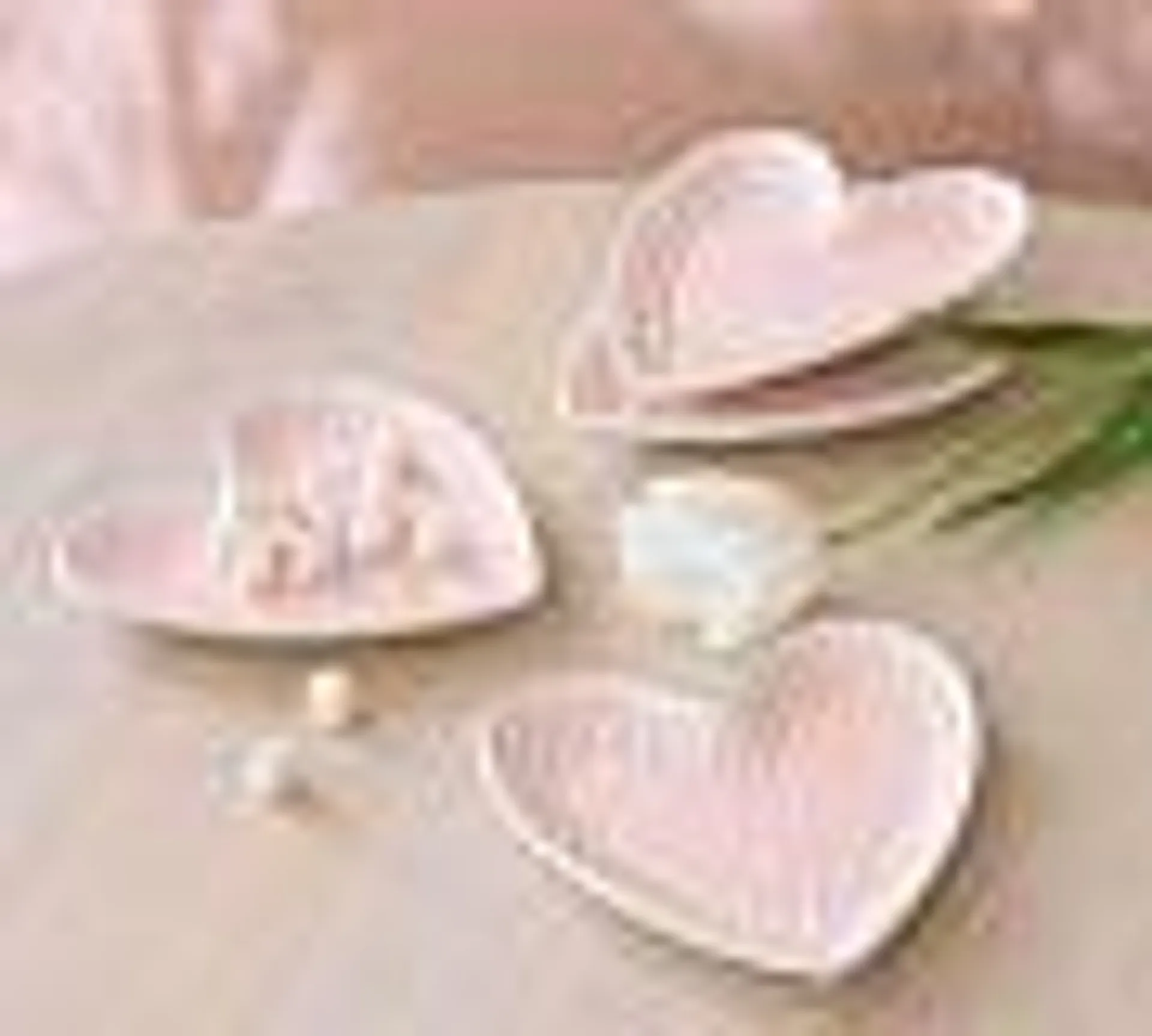 Cookie Heart Appetizer Plates - Set of 4