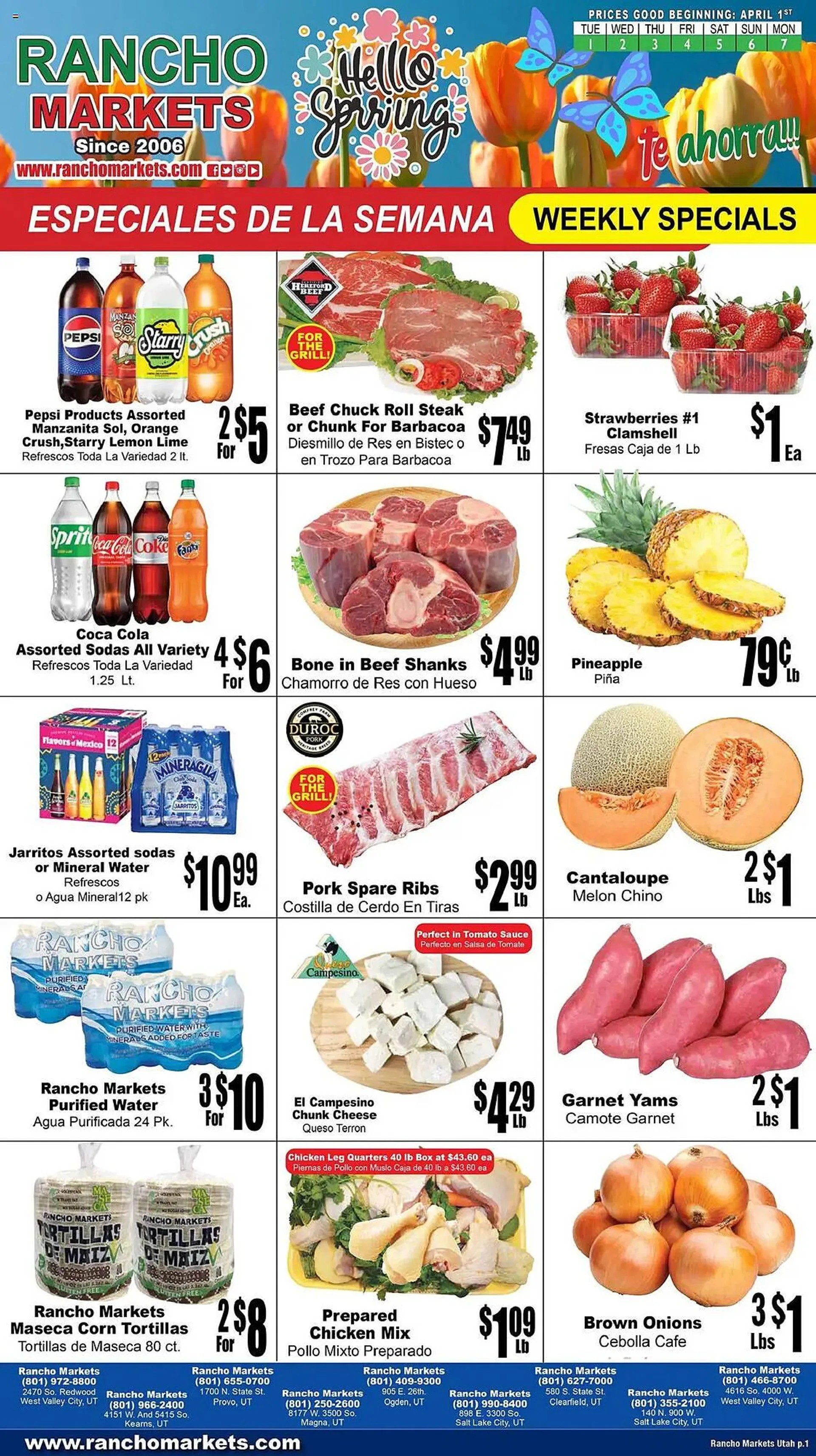 Rancho Markets Weekly Ad - 1