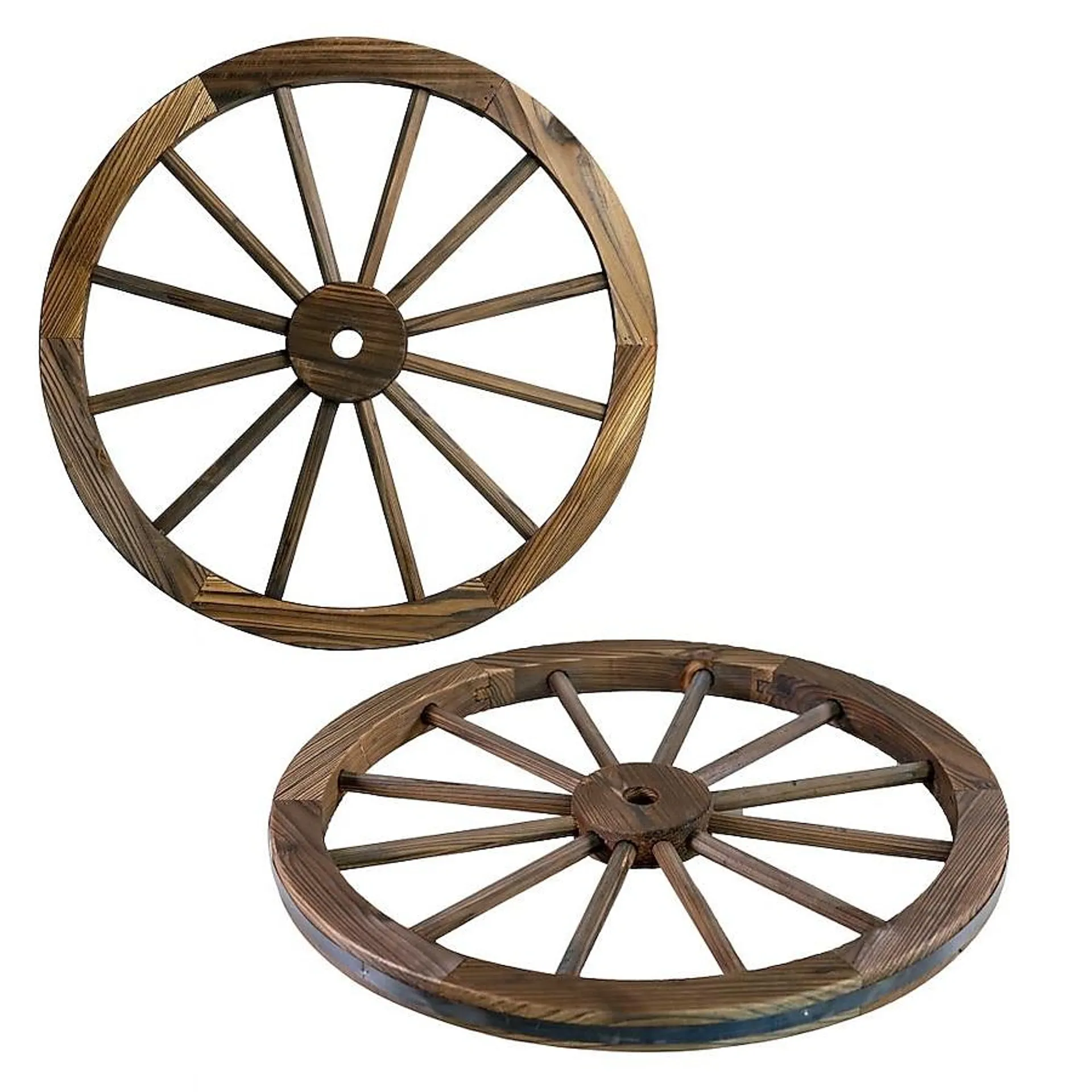 Sun-Ray 2 -Pack Brown Wood Farmhouse Decorative object