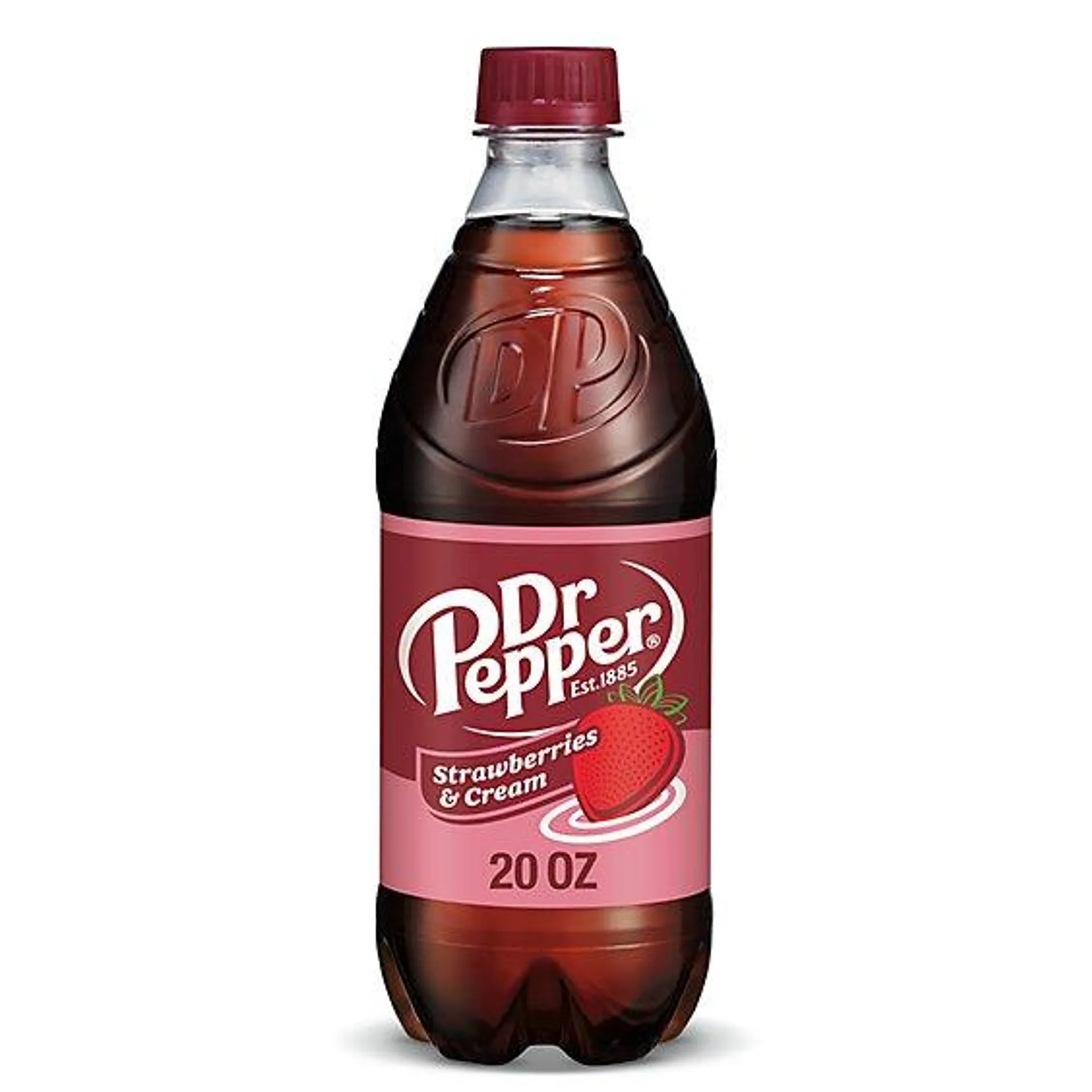 Dr Pepper Strawberries And Cream Soda Bottle - 20 Fl. Oz.