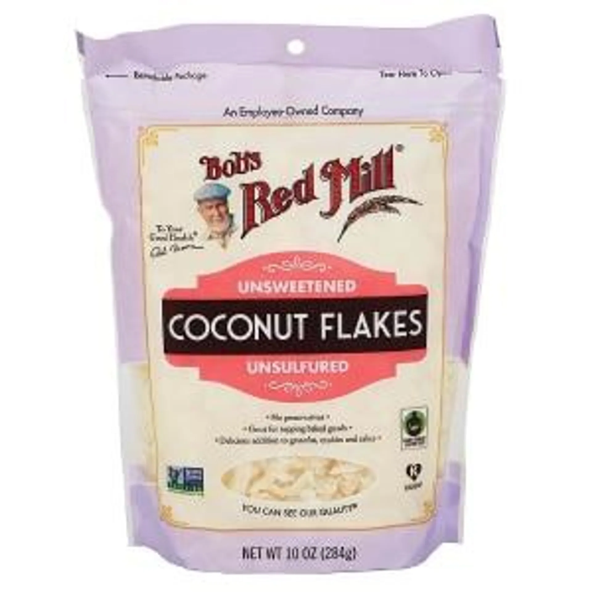 Bob's Red Mill Unsweetened Coconut Flakes, 10 oz