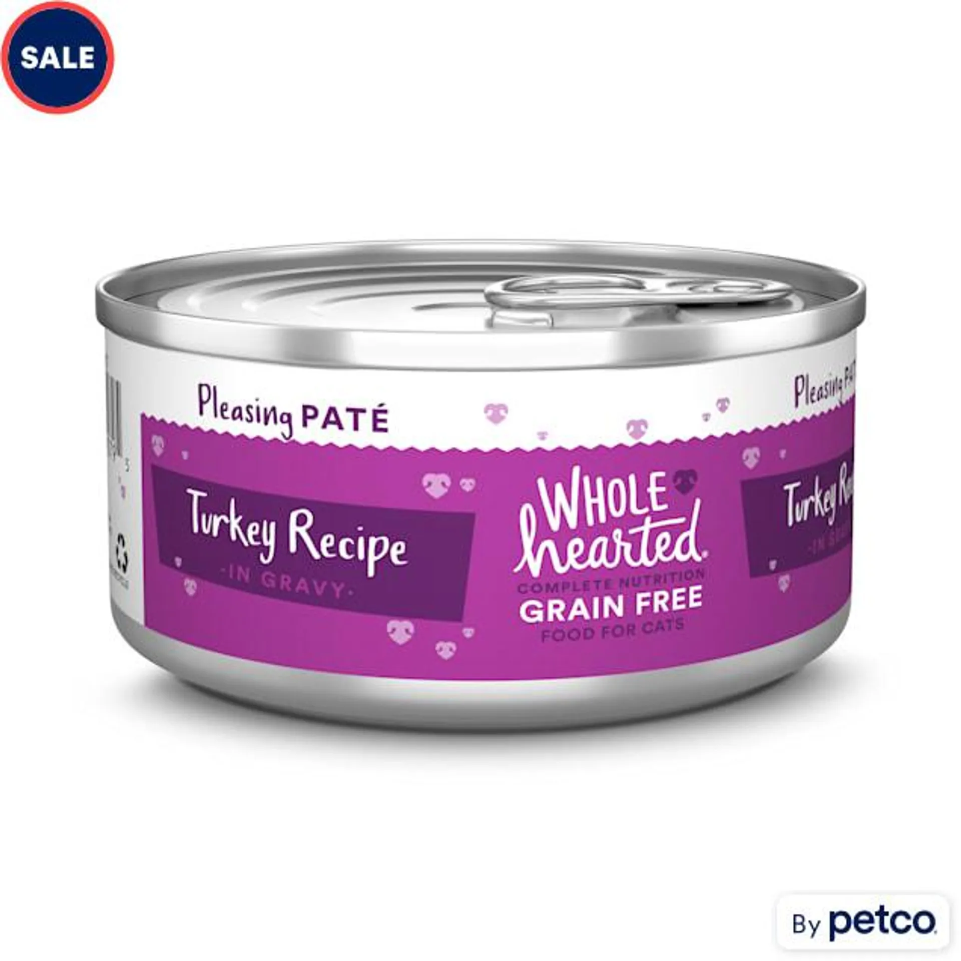 WholeHearted Grain Free Turkey Recipe Pate Adult Wet Cat Food, 5.5 oz.