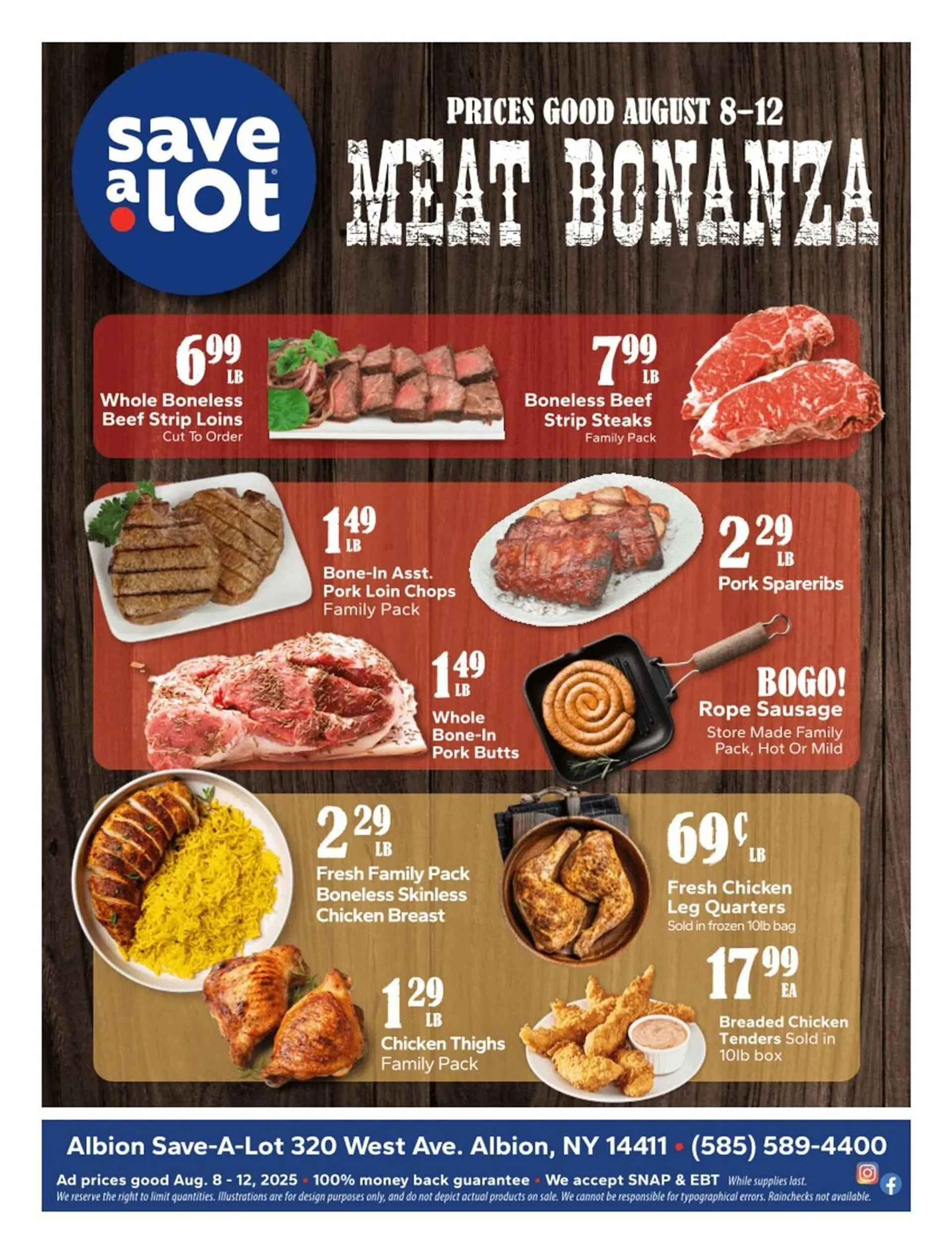 Weekly ad Save a Lot Weekly Ad from August 8 to August 12 2025 - Page 1