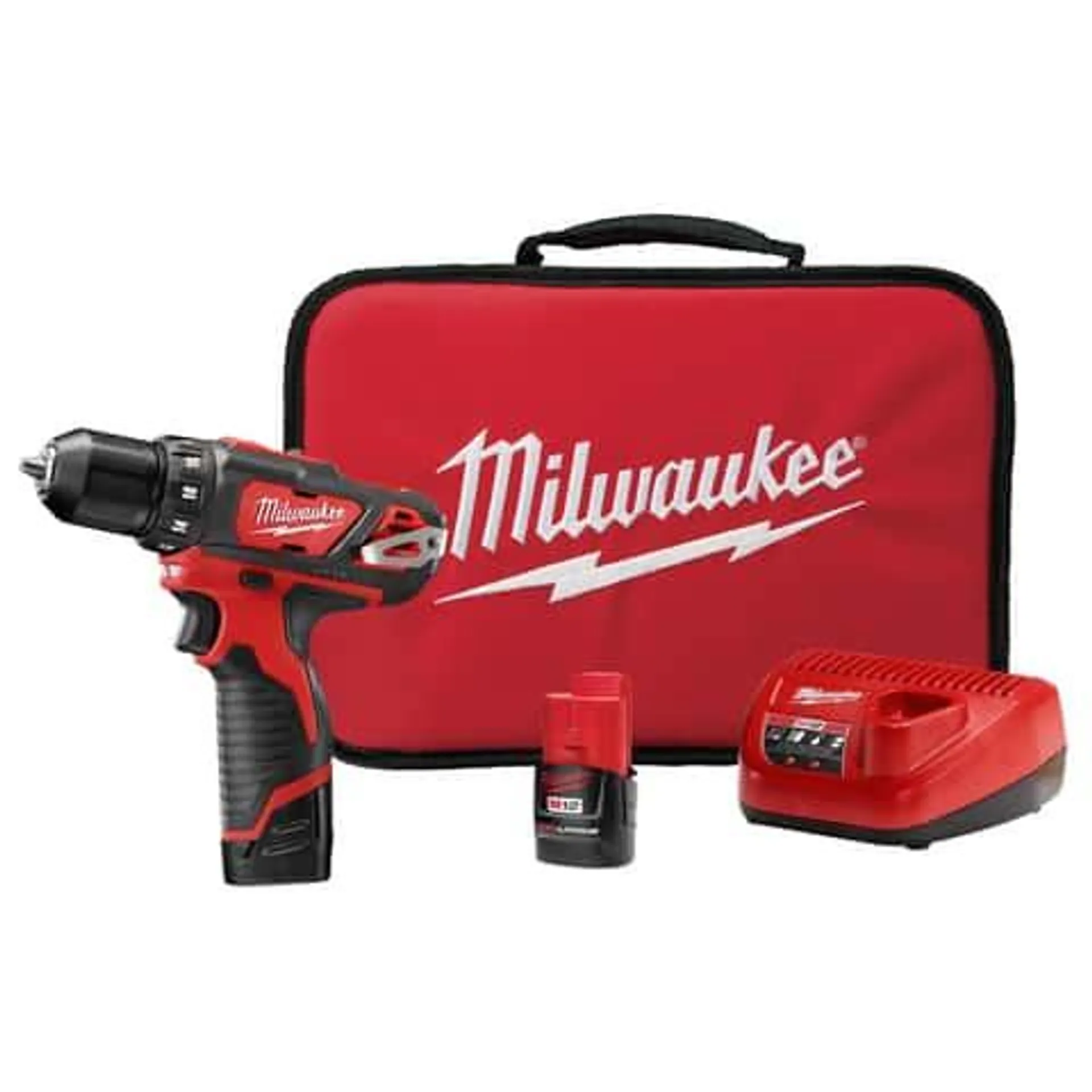 Milwaukee M12 3/8 in. Brushed Cordless Drill/Driver Kit (Battery & Charger)