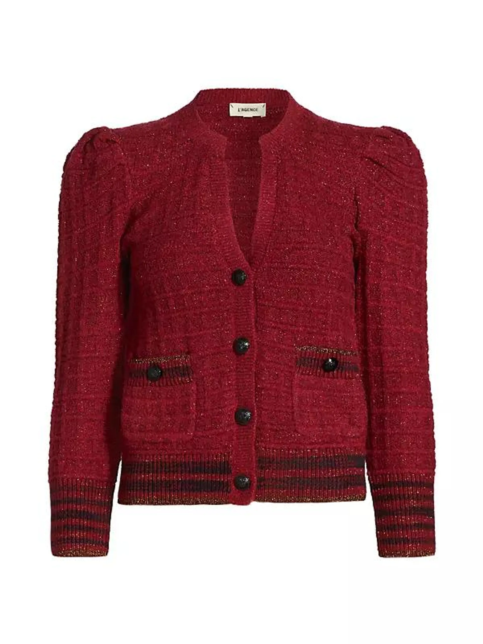 Jenni Waffle-Knit Cardigan