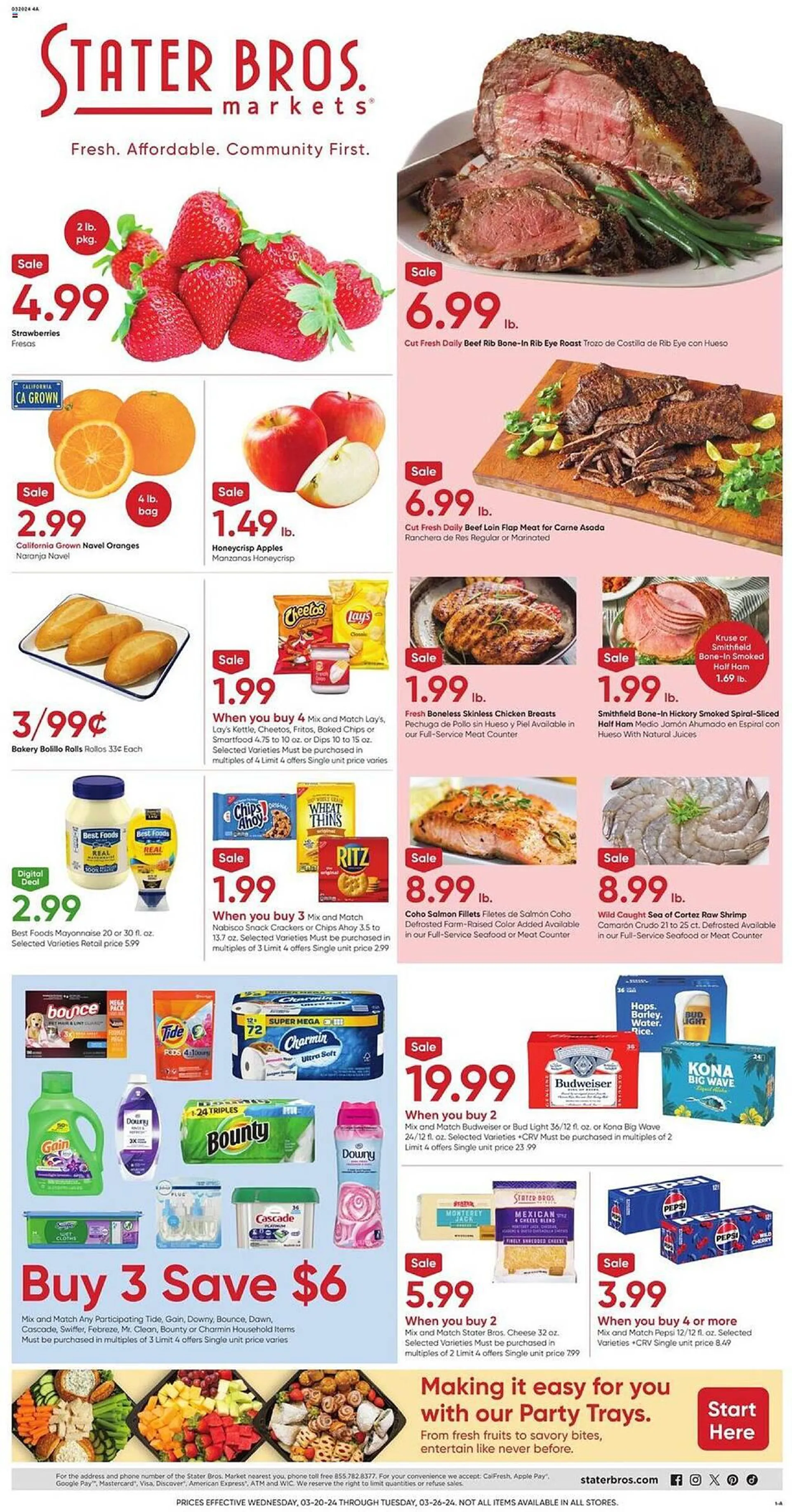 Weekly ad Stater Bros Weekly Ad from March 20 to March 26 2024 - Page 