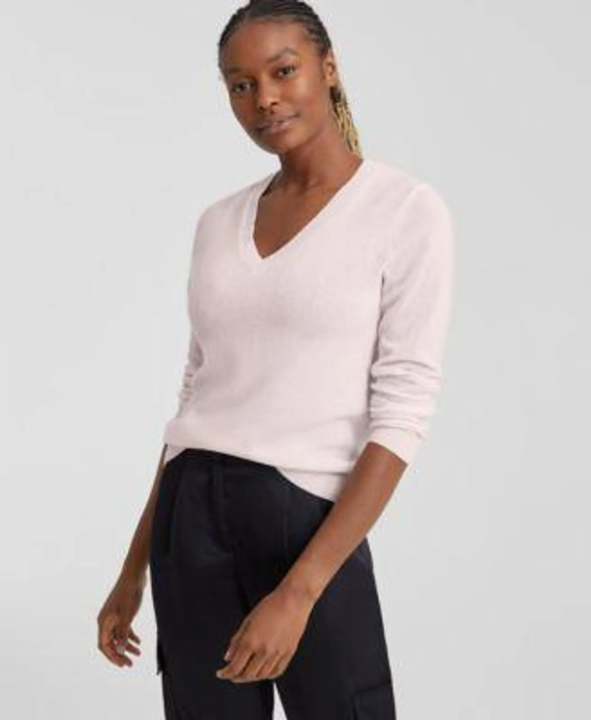 100% Cashmere Women's V-Neck Long-Sleeve Sweater, Created for Macy's