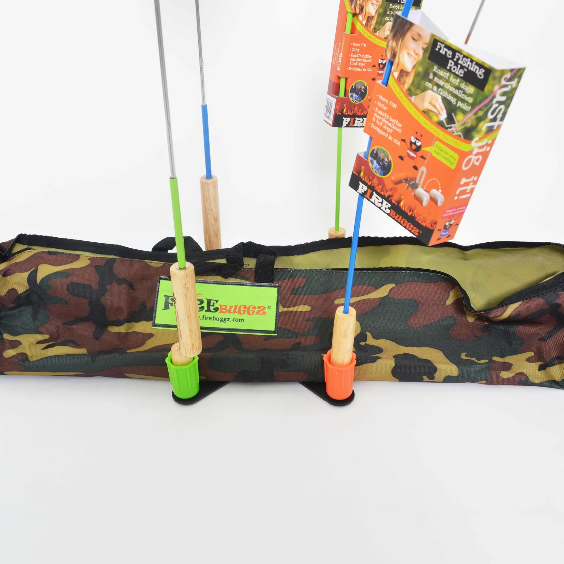 6-Piece Campfire Cooking Family Fun Pak with Camo Bag