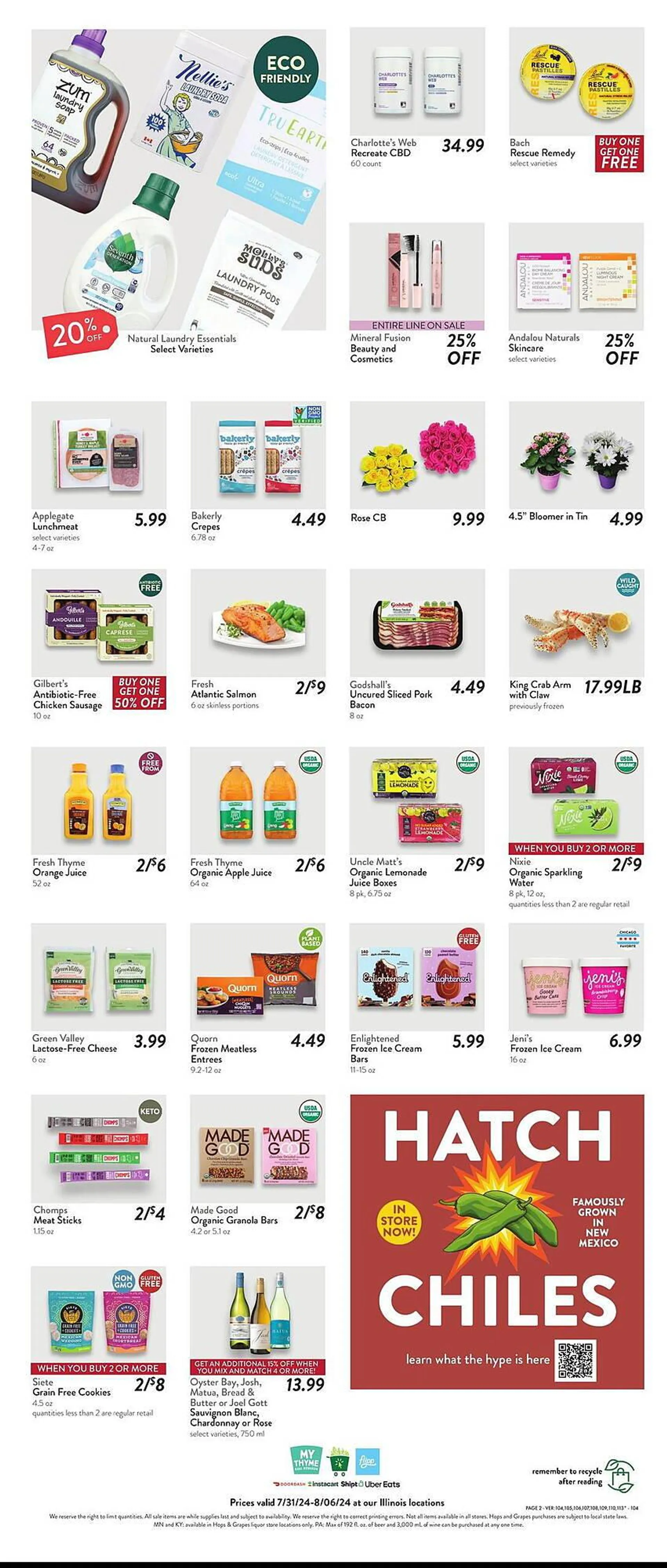 Weekly ad Fresh Thyme Weekly Ad from July 31 to August 6 2024 - Page 2