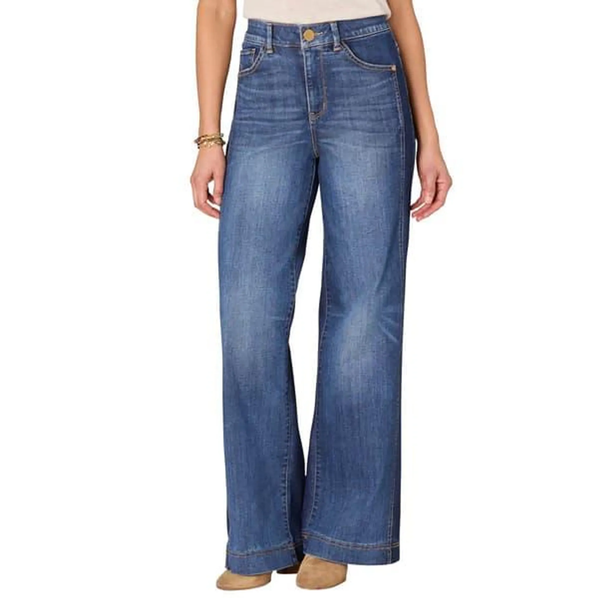 Womens Democracy "Ab"solution® Skyrise Wide Leg Jeans