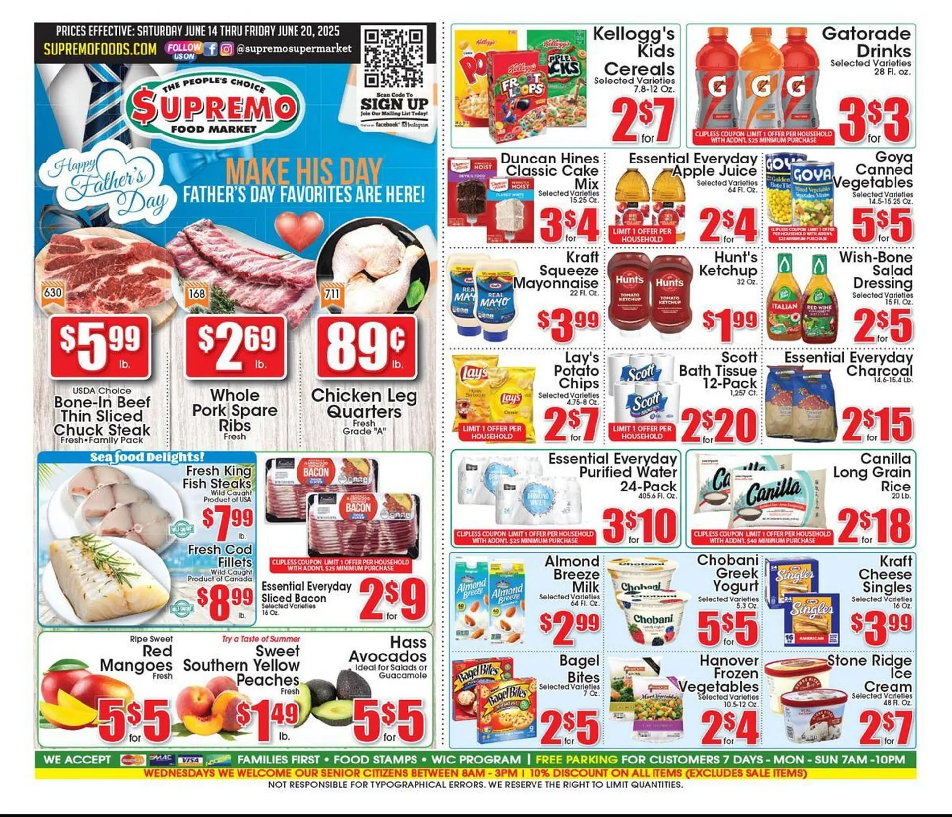 Weekly ad Supremo Foods Inc Weekly Ad from June 14 to June 20 2025 - Page 1