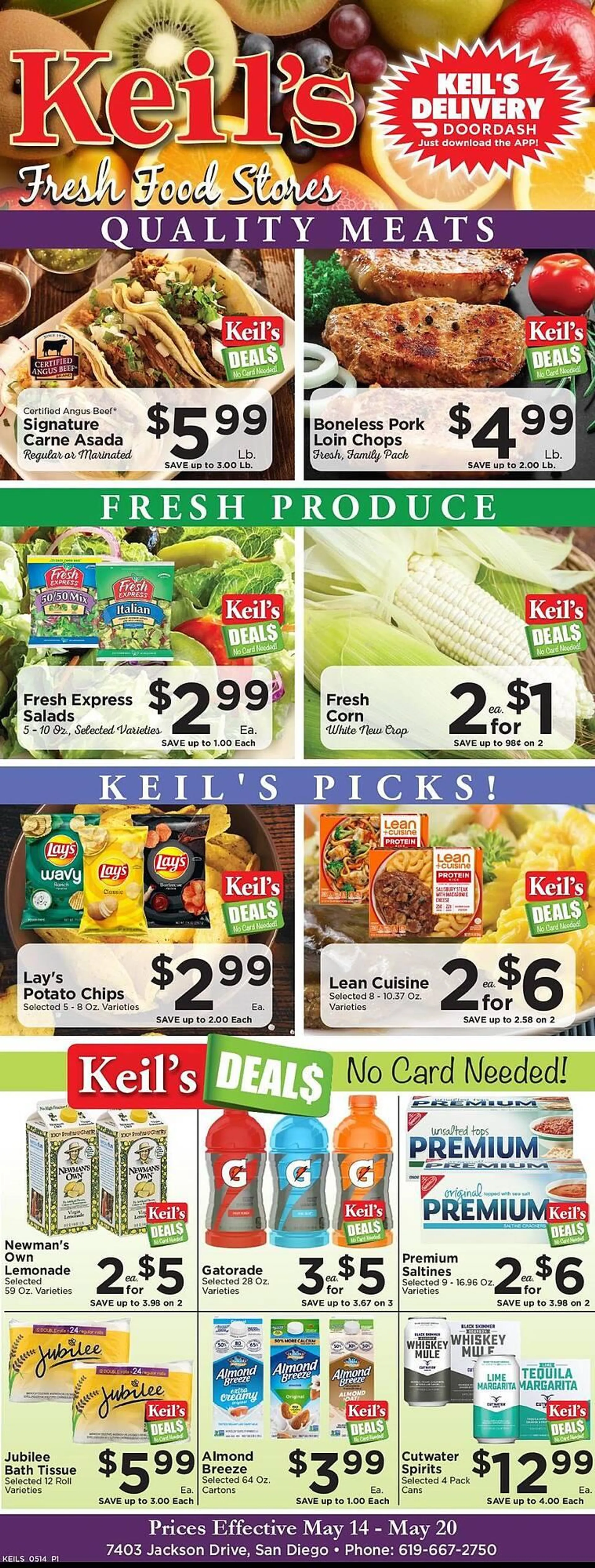 Keils Fresh Food Stores Weekly Ad - 1