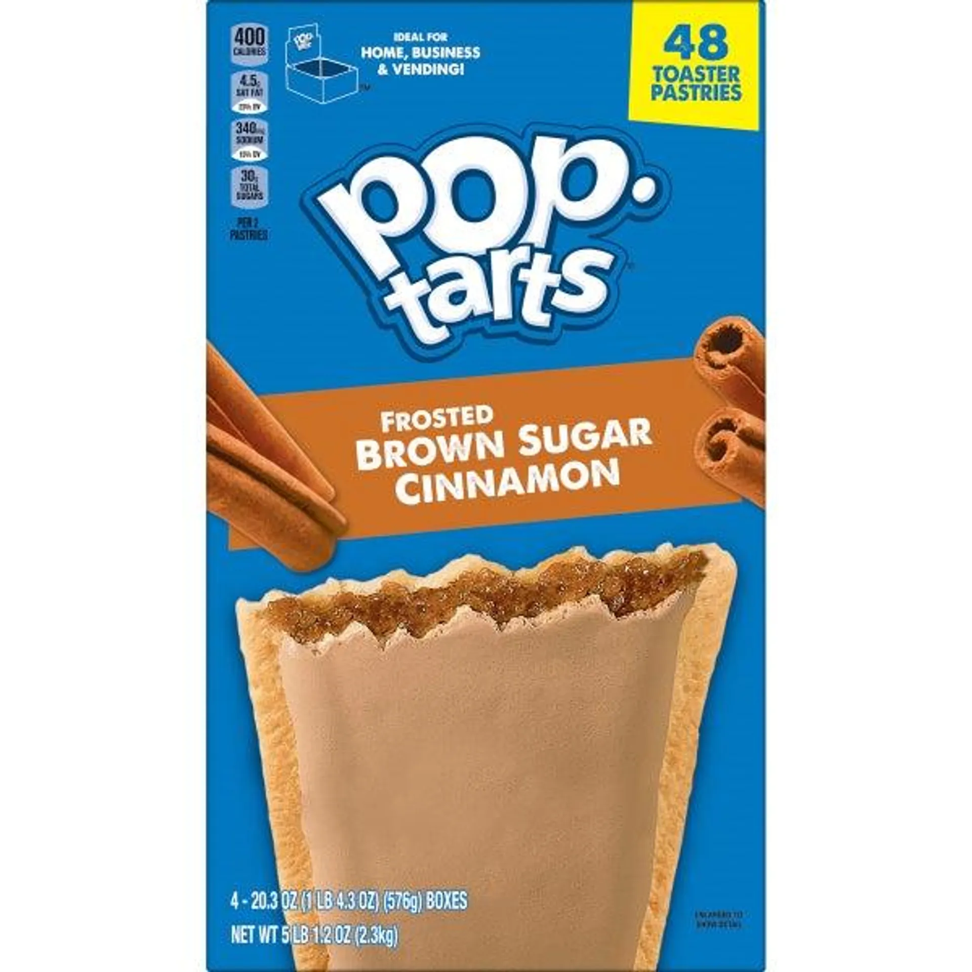 Kellogg’s Pop-Tarts, Frosted Brown Sugar Cinnamon, 48-count