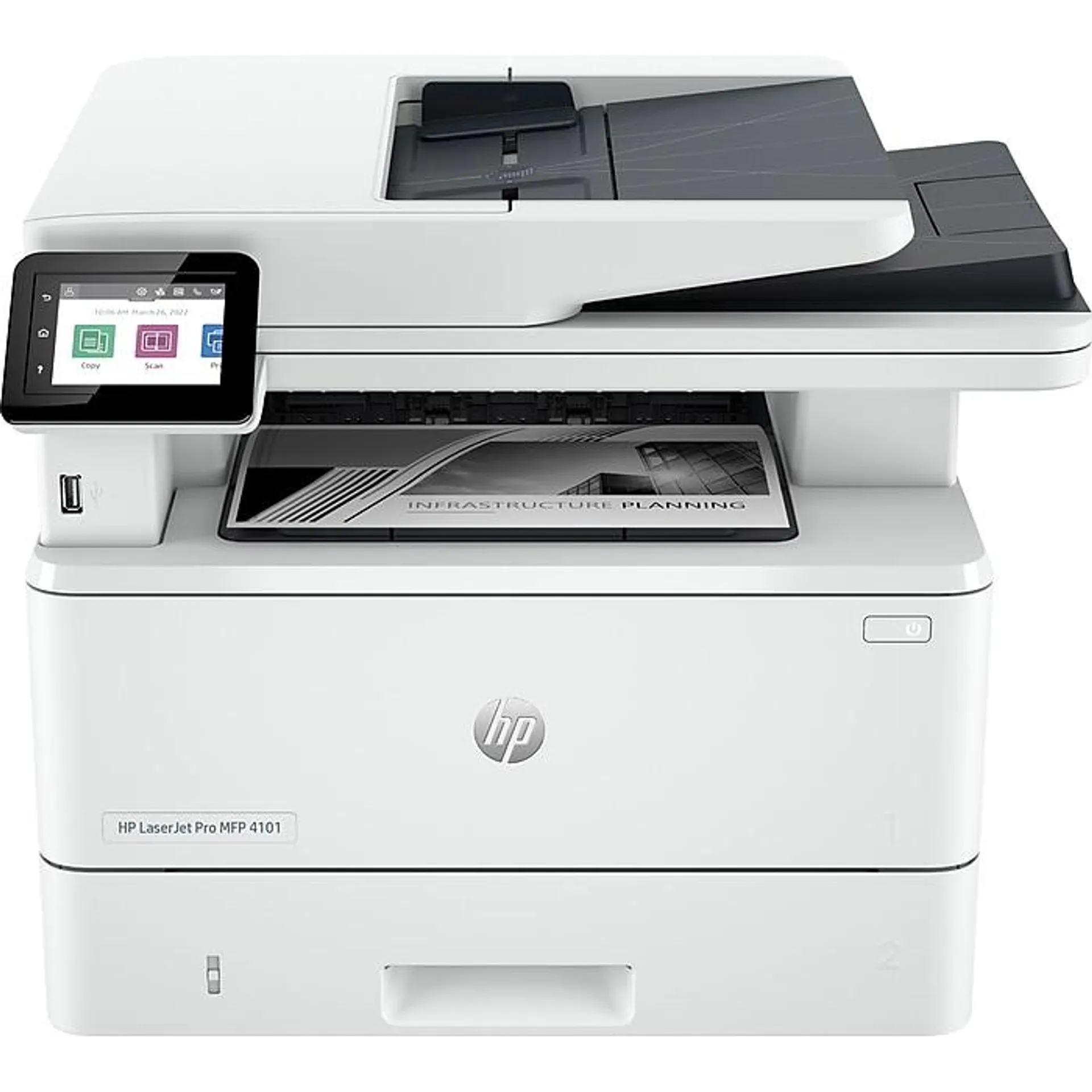 HP LaserJet Pro MFP 4101fdw Wireless Black & White Laser Printer,
