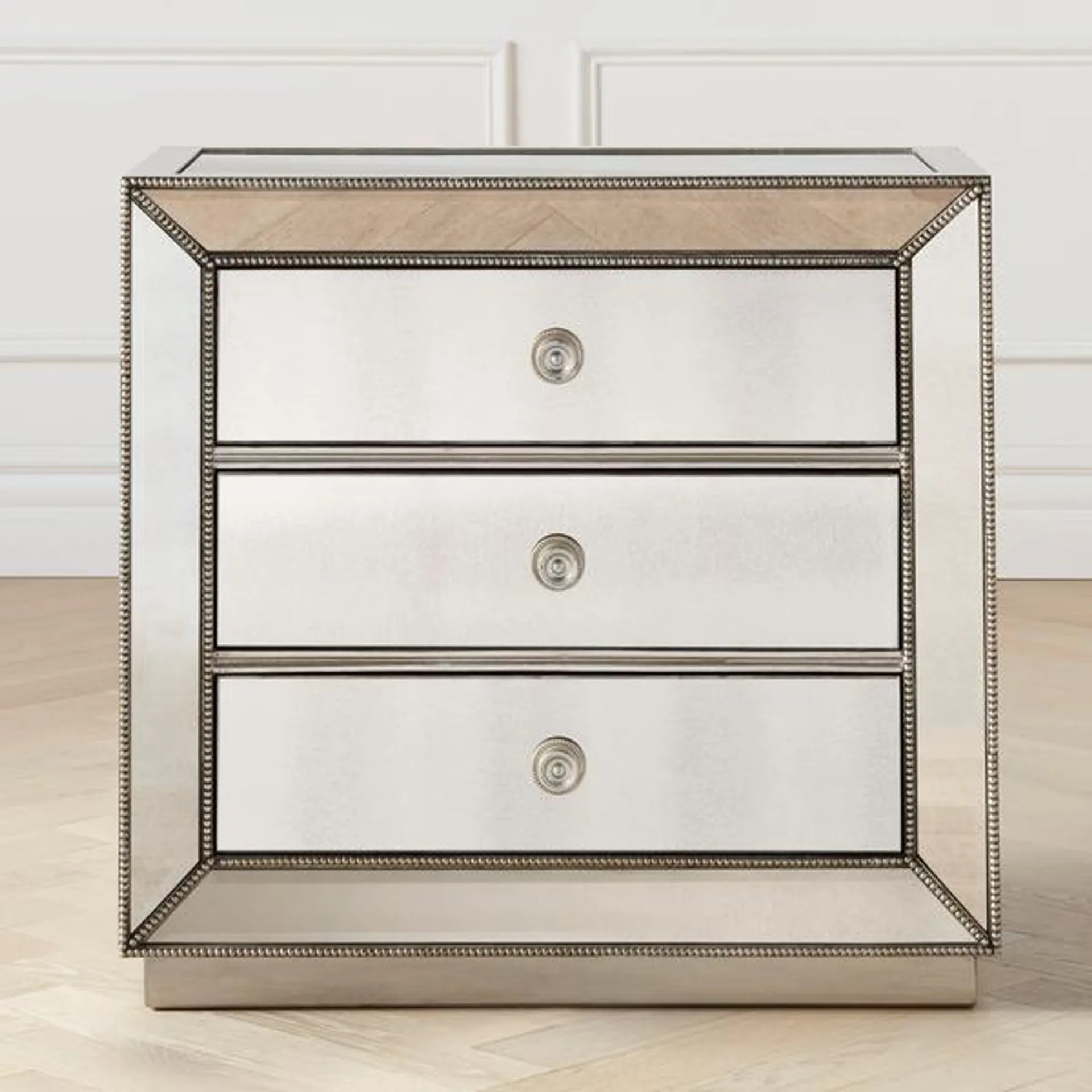 Omni Mirrored 3 Drawer Chest