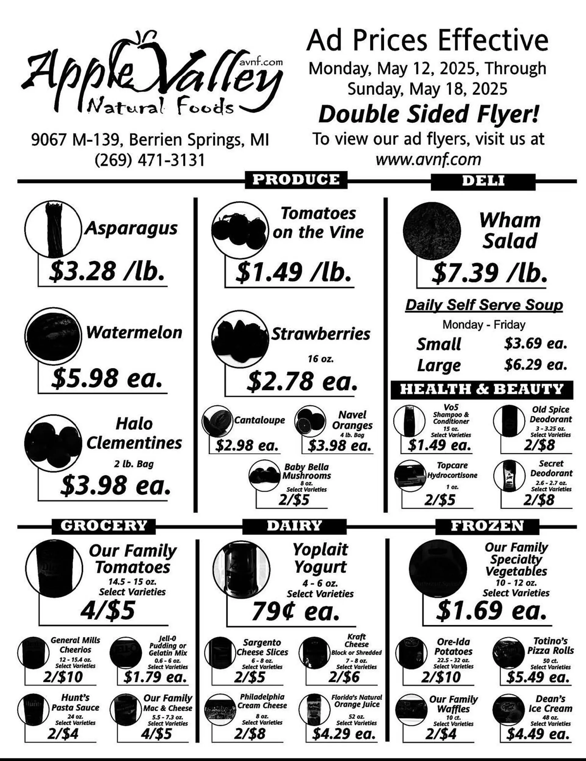 Apple Valley Natural Foods Weekly Ad - 1