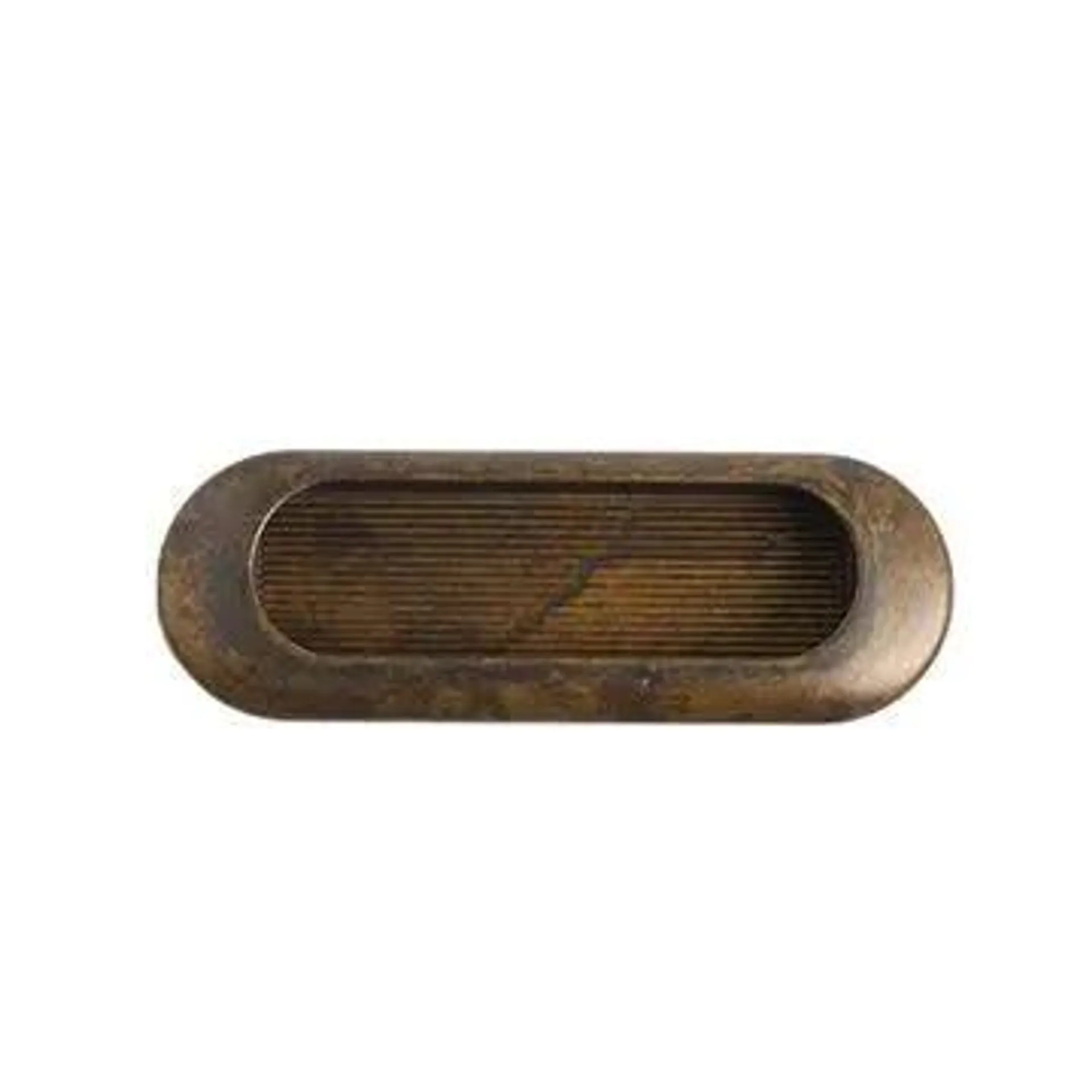 Marella Art Deco Oval Recessed Cabinet Pull