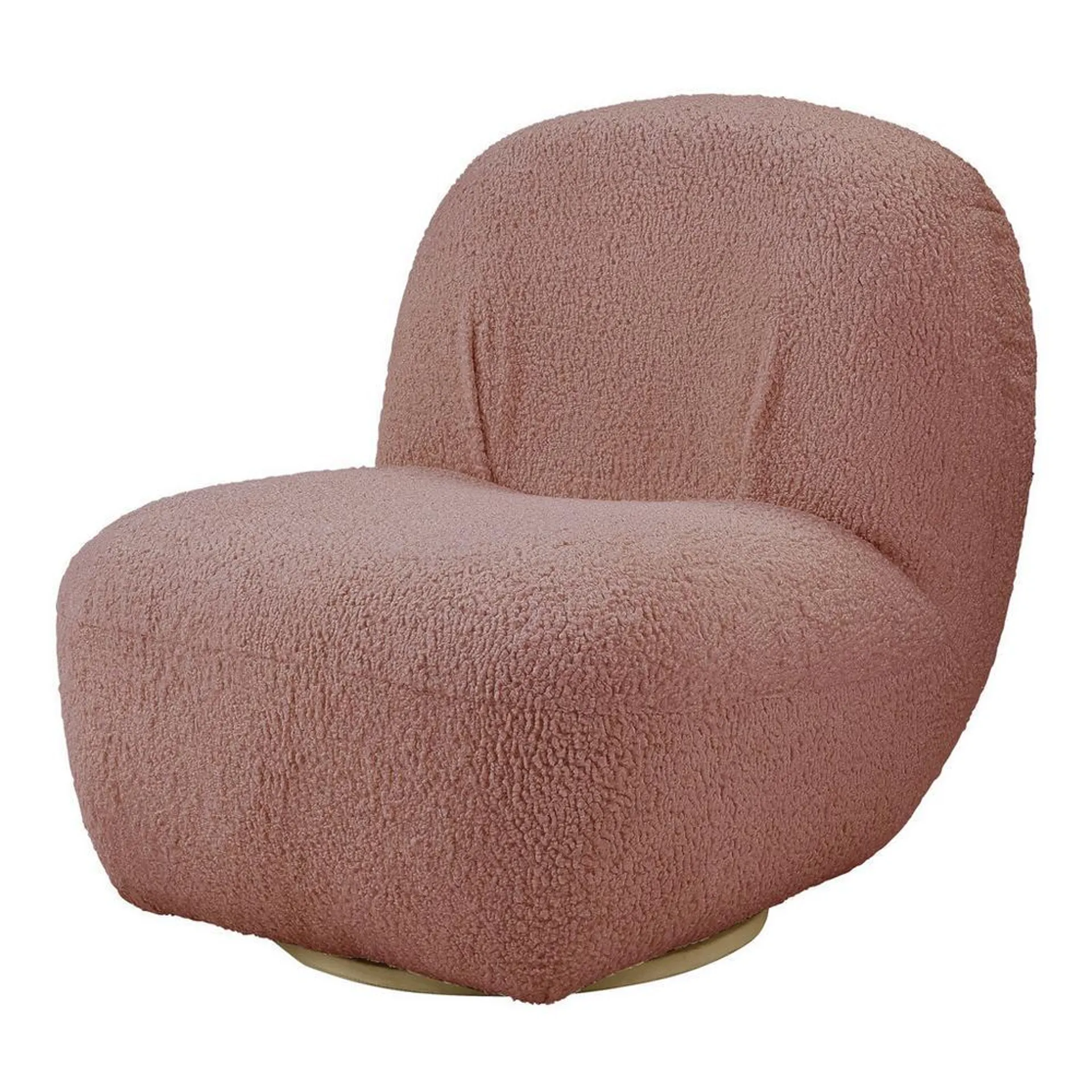 Yedaid Accent Chair with Swivel - Pink