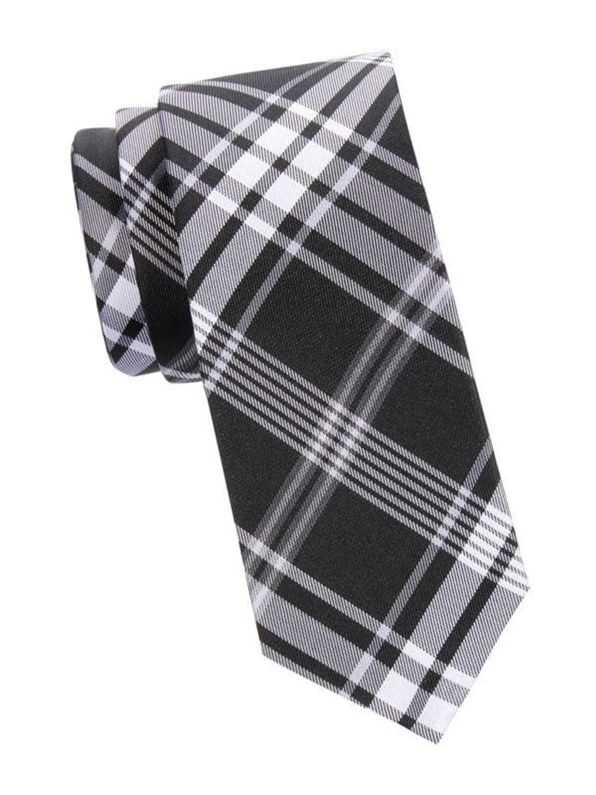 Plaid Silk Tie