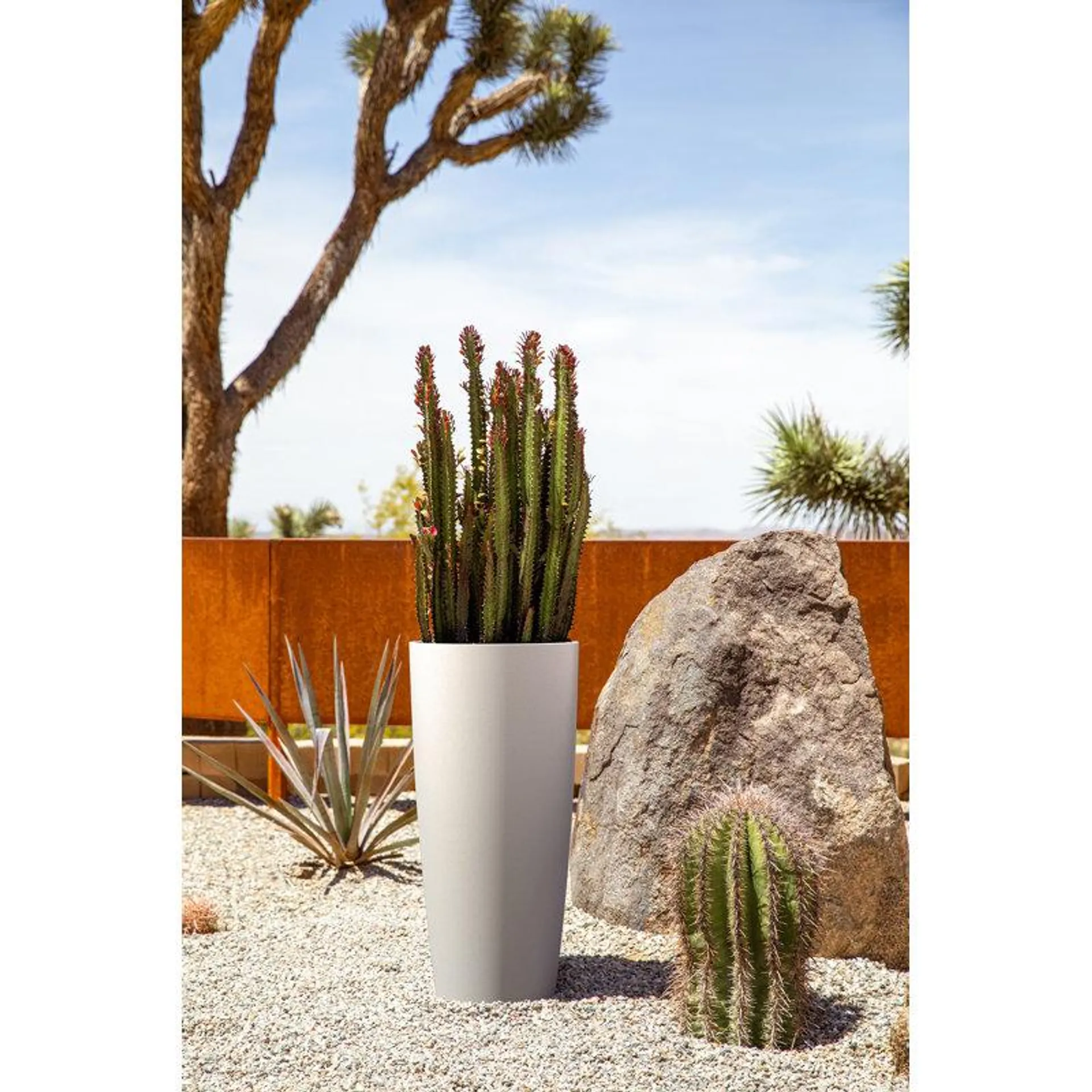 White Mason Series Selena Planter