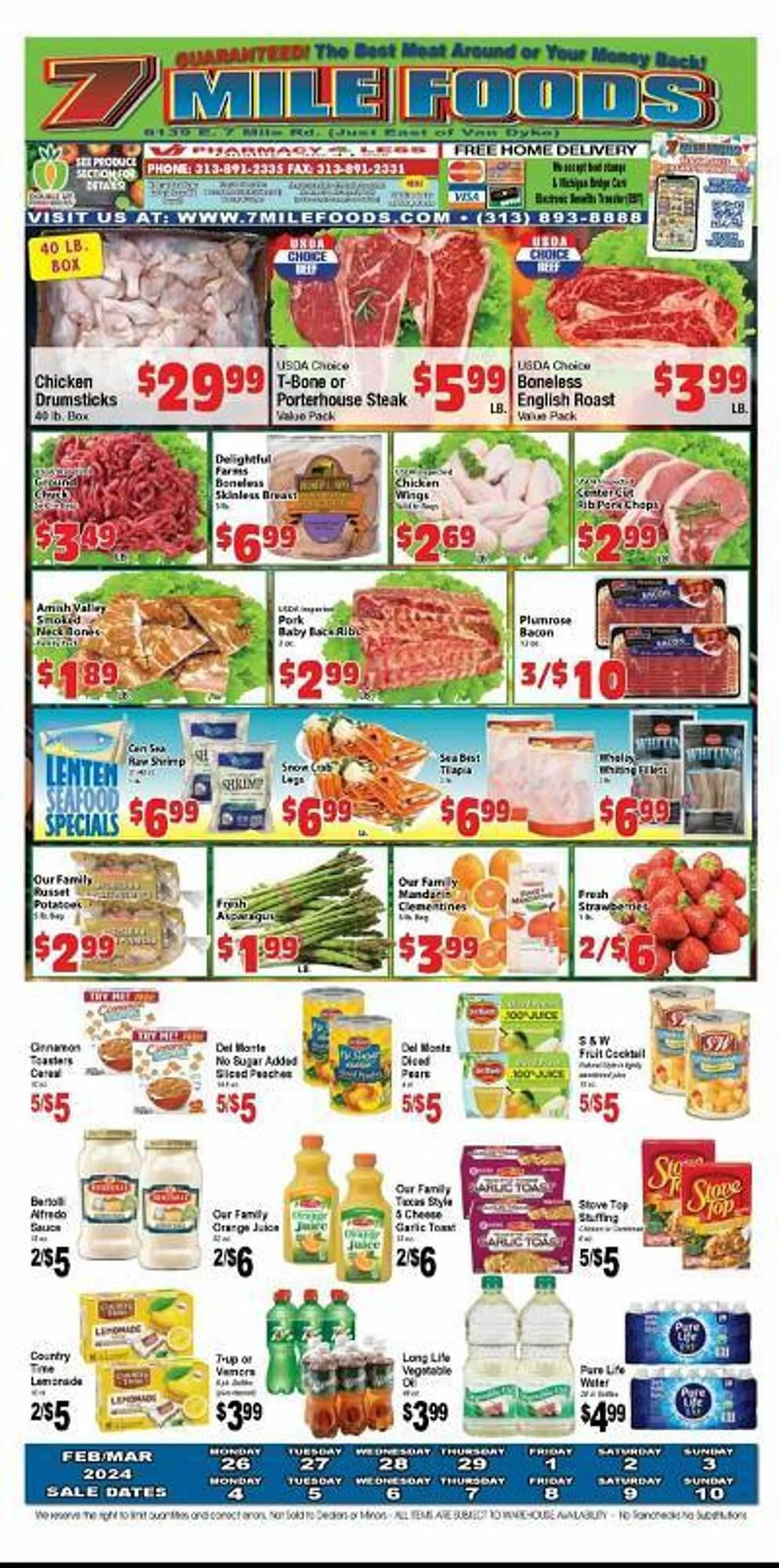Weekly ad 7 Mile Foods Weekly Ad from February 26 to March 10 2024 - Page 