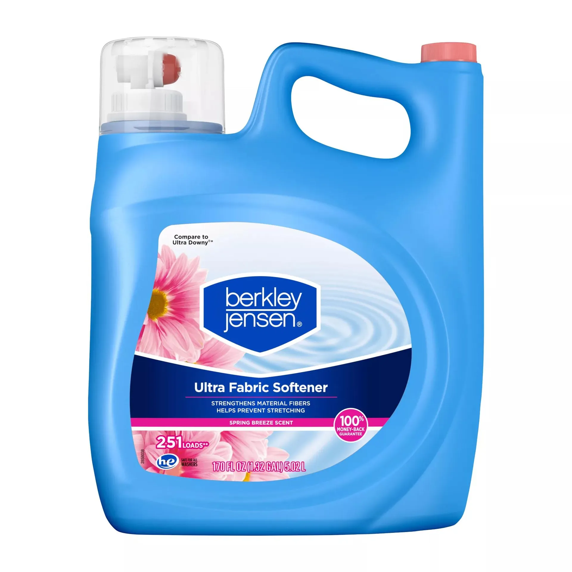 Berkley Jensen Ultra Liquid Fabric Softener, Spring Breeze, 251 Loads, 170 oz.