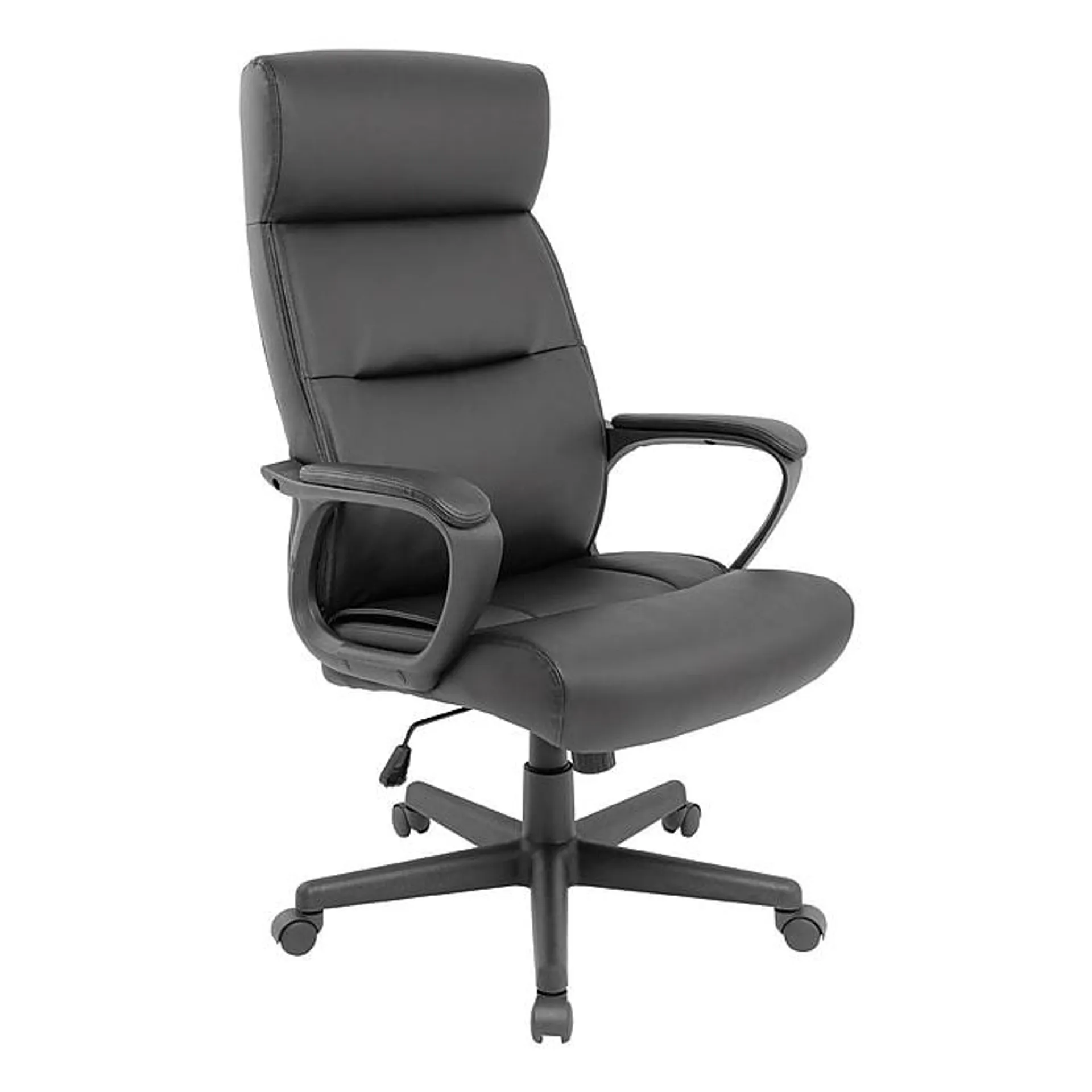 Staples Rutherford Luxura Ergonomic Faux Leather Swivel Manager Chair,
