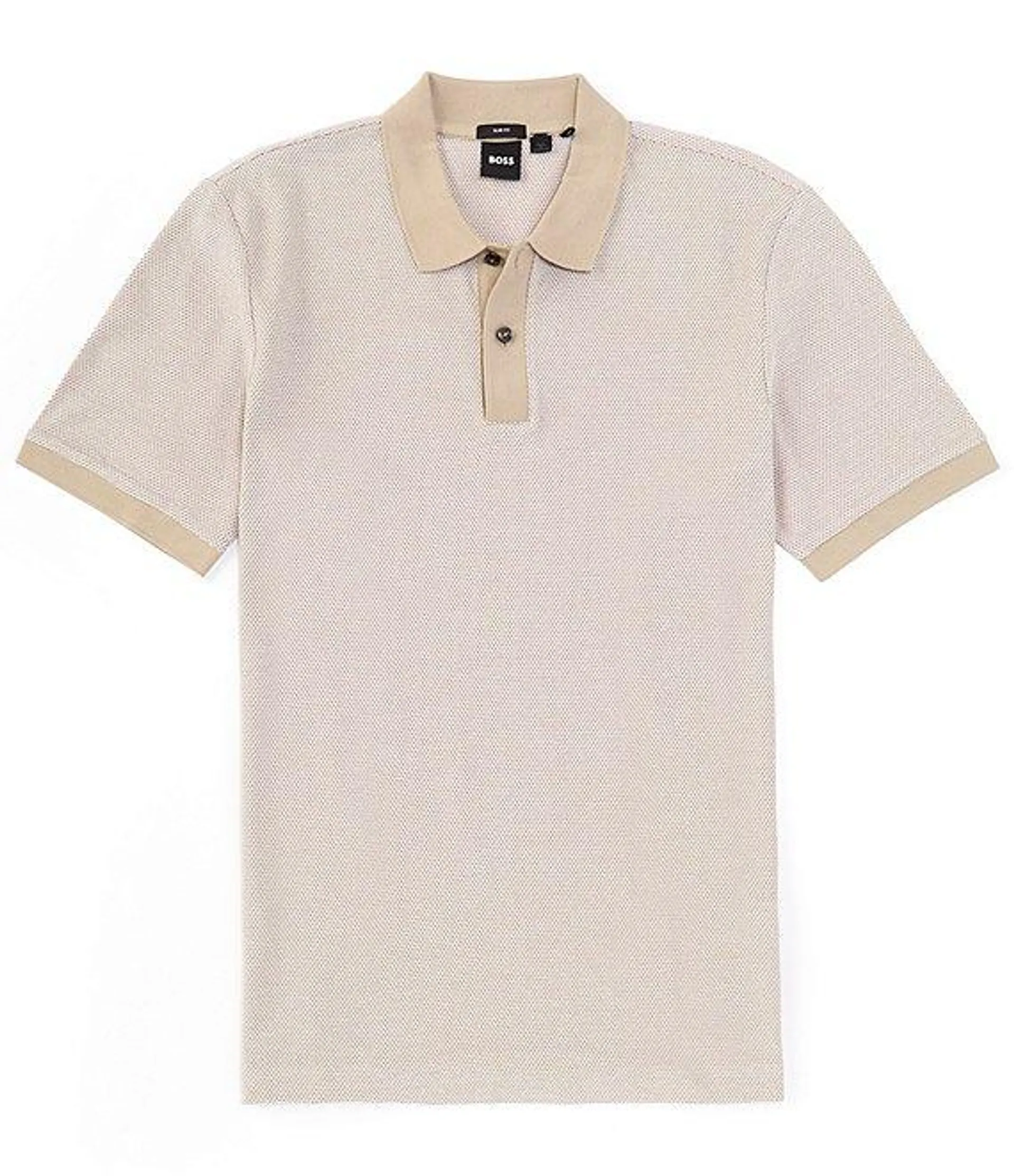 BOSS Slim-Fit Phillipson Two-Tone Short Sleeve Polo Shirt