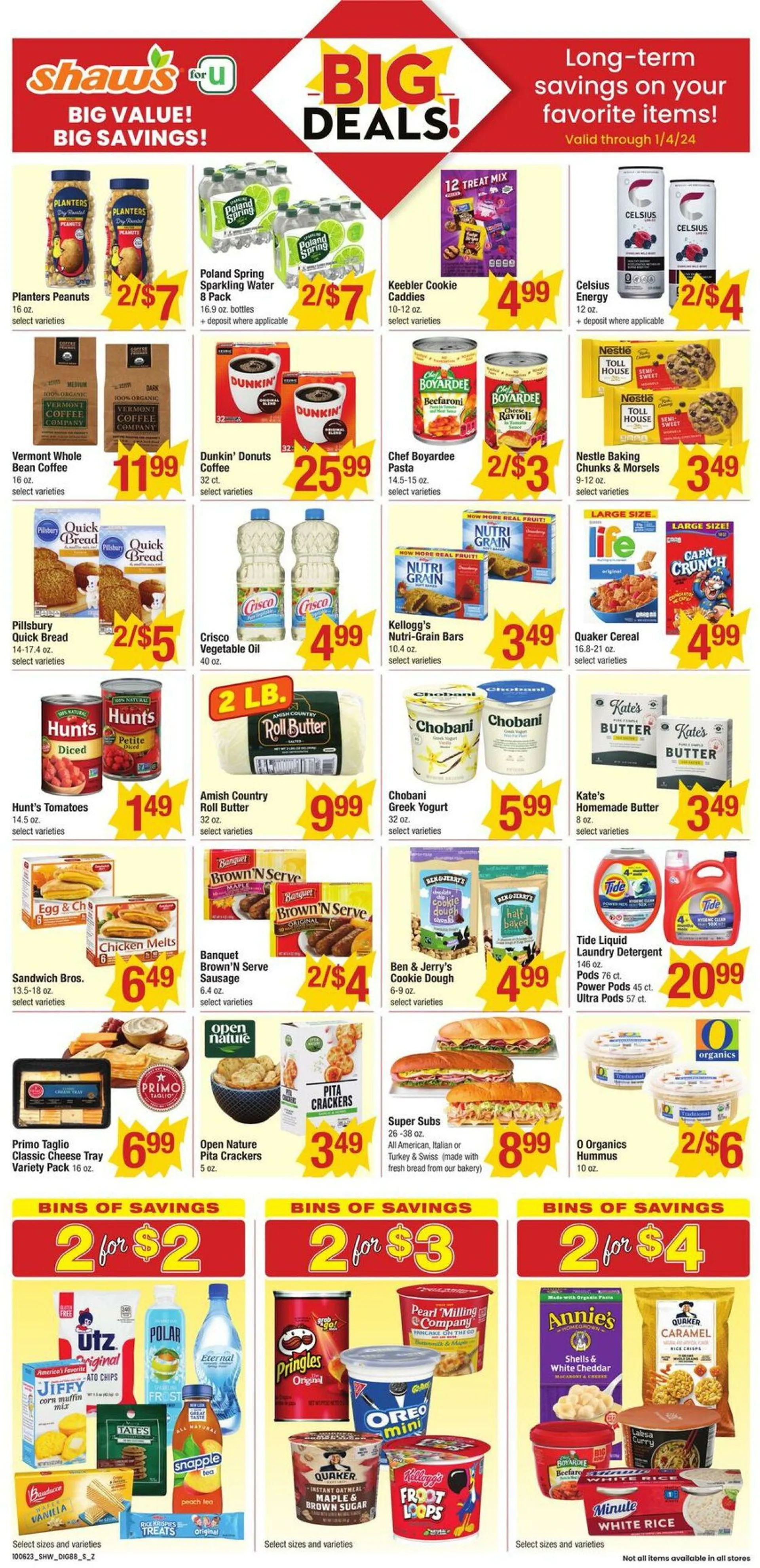 Weekly ad Shaws from October 6 to January 4 2024 - Page 1